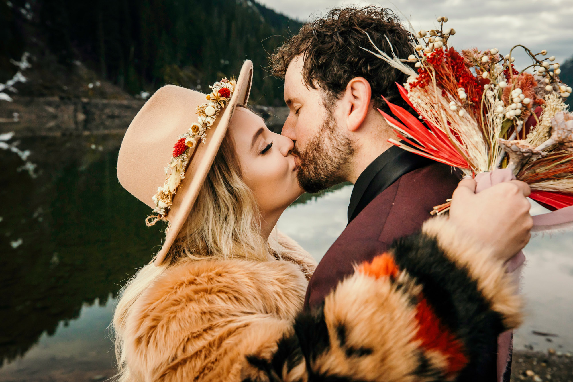 Snoqualmie Pass elopement by Seattle Wedding Photographer James Thomas Long Photography