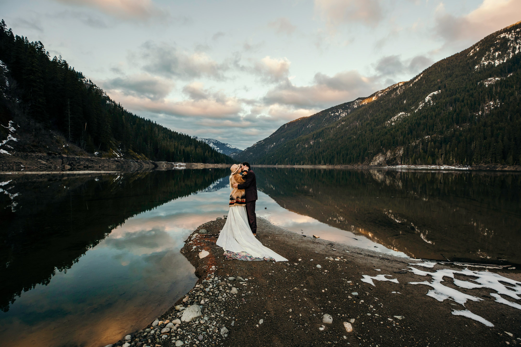 Snoqualmie Pass elopement by Seattle Wedding Photographer James Thomas Long Photography