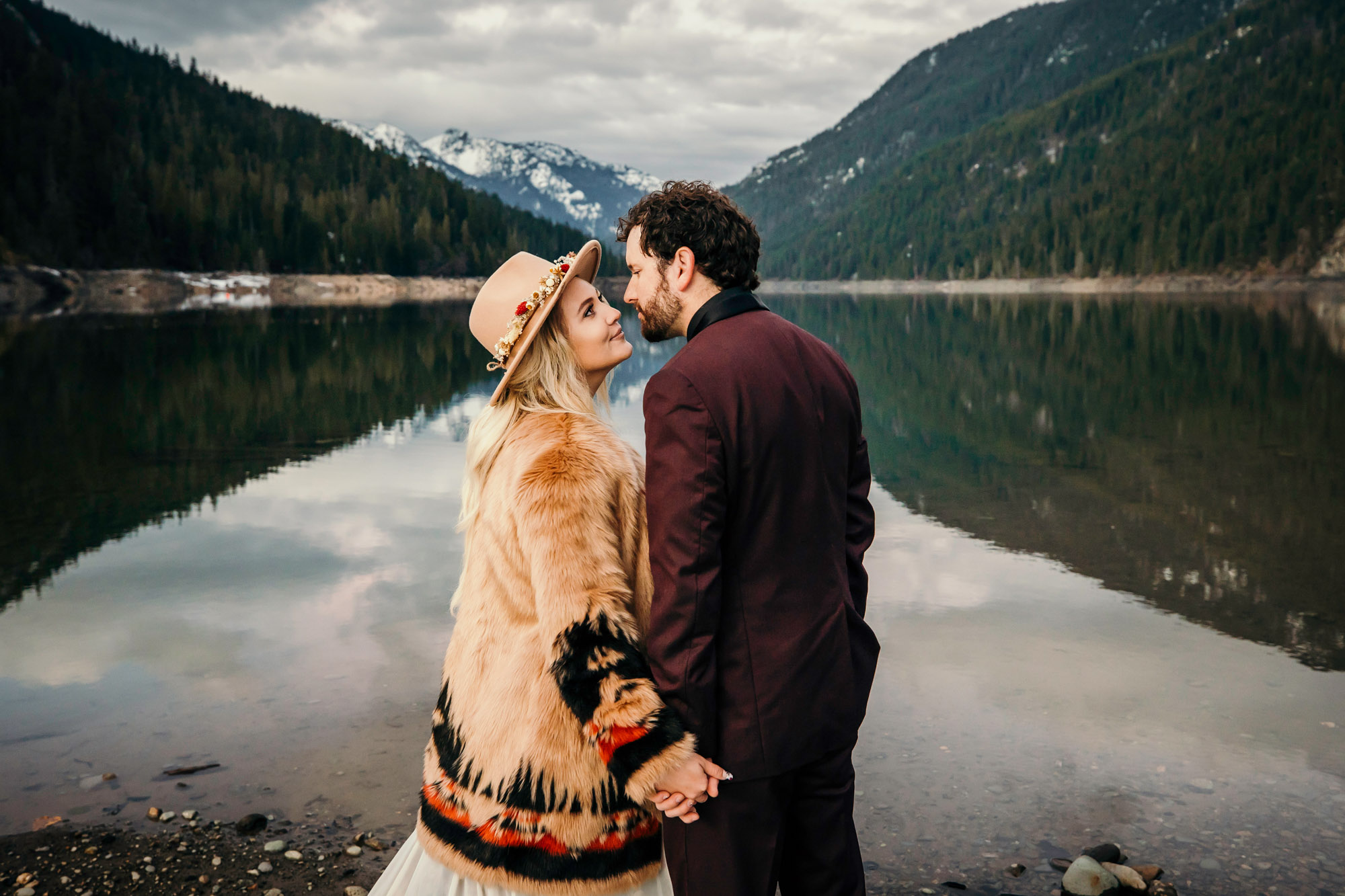 Snoqualmie Pass elopement by Seattle Wedding Photographer James Thomas Long Photography