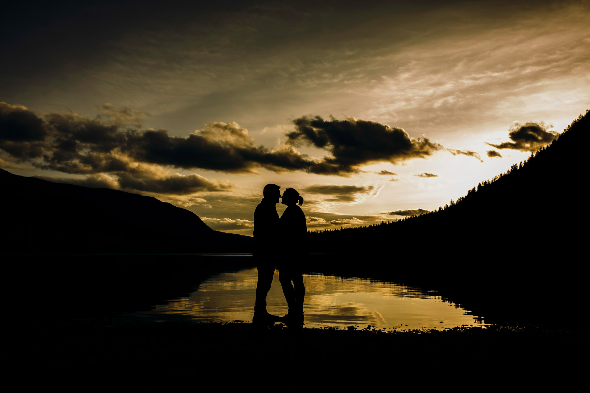 Snoqualmie Falls engagement session by James Thomas Long Photography