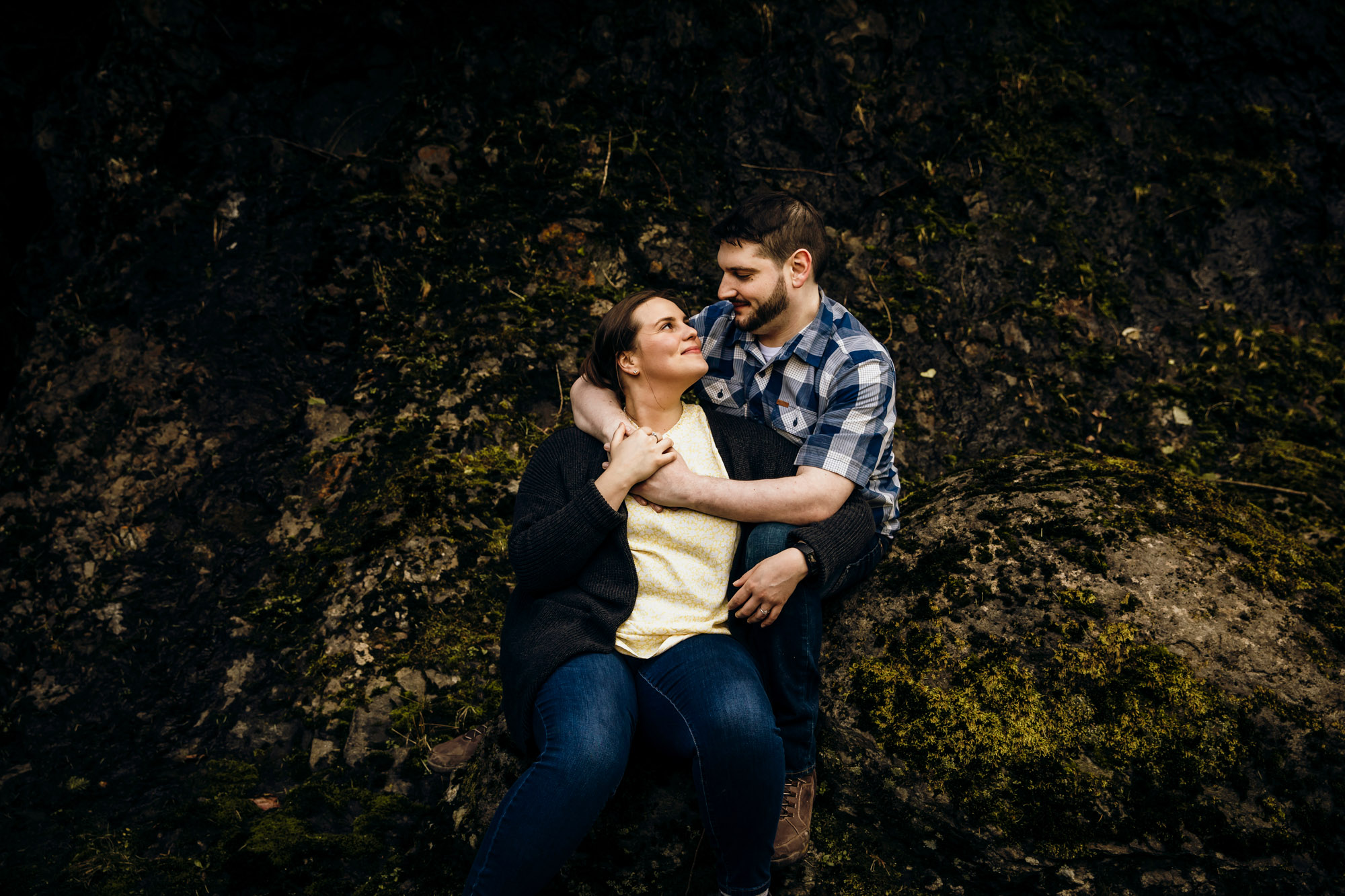 Snoqualmie Falls engagement session by James Thomas Long Photography