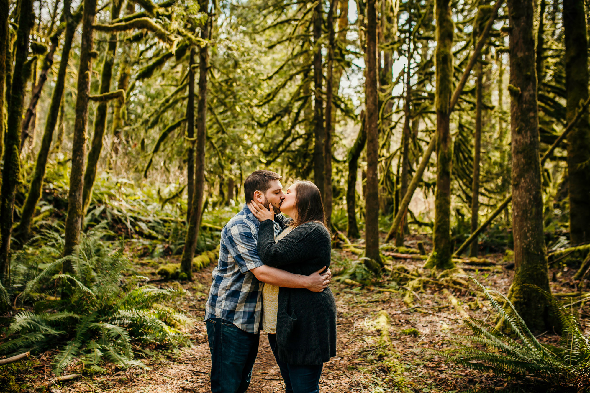 Snoqualmie Falls engagement session by James Thomas Long Photography