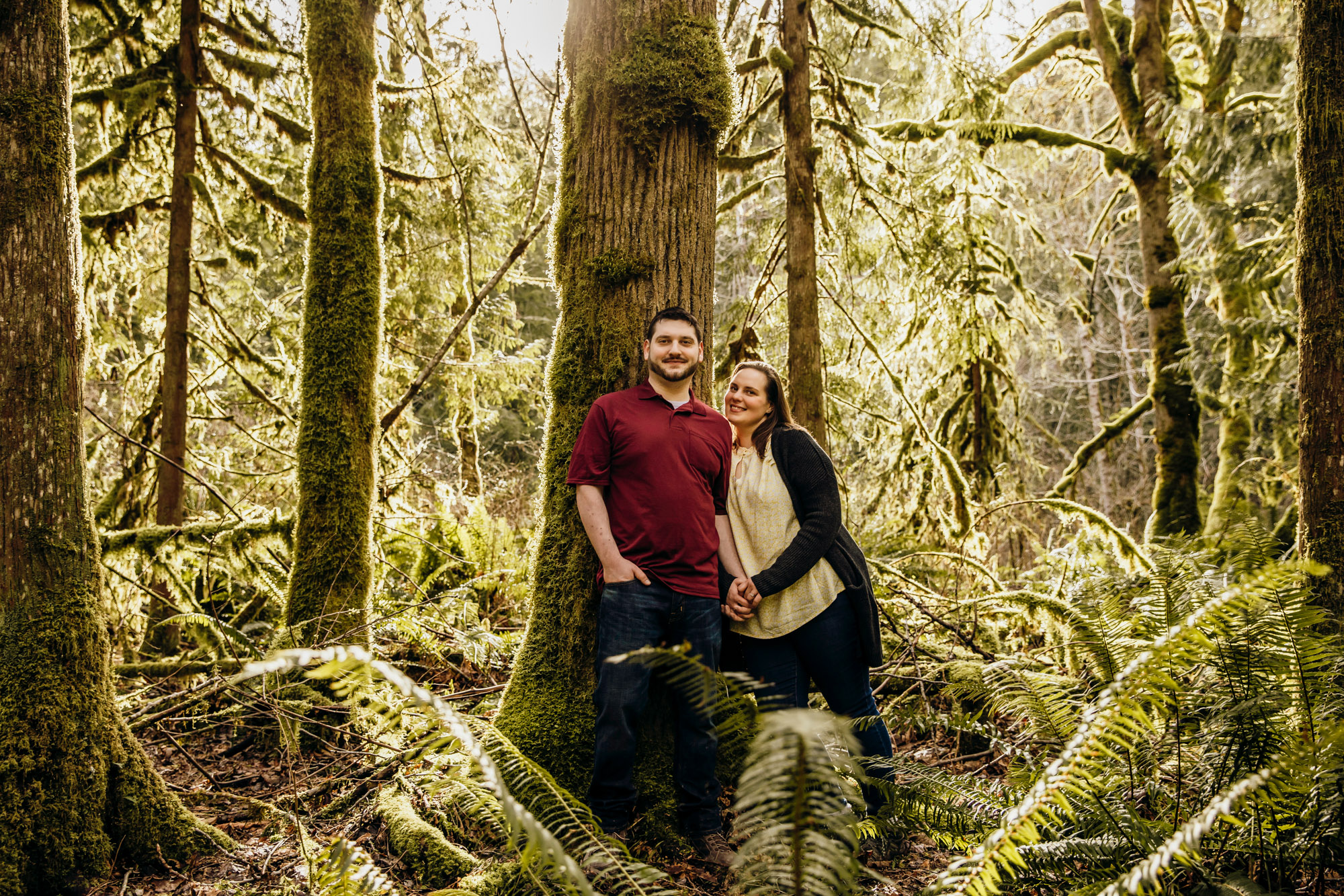 Snoqualmie Falls engagement session by James Thomas Long Photography