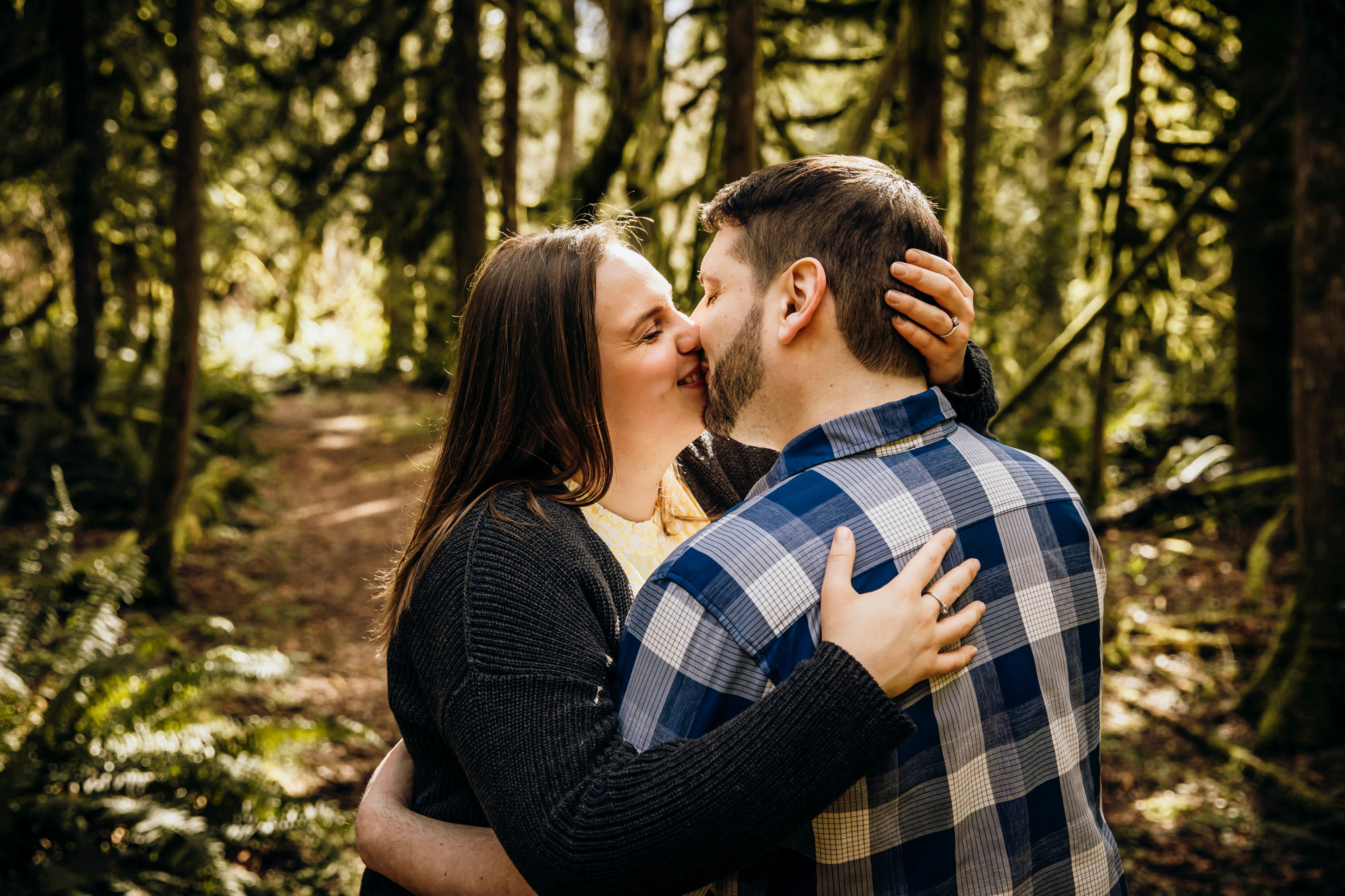 Snoqualmie Falls engagement session by James Thomas Long Photography