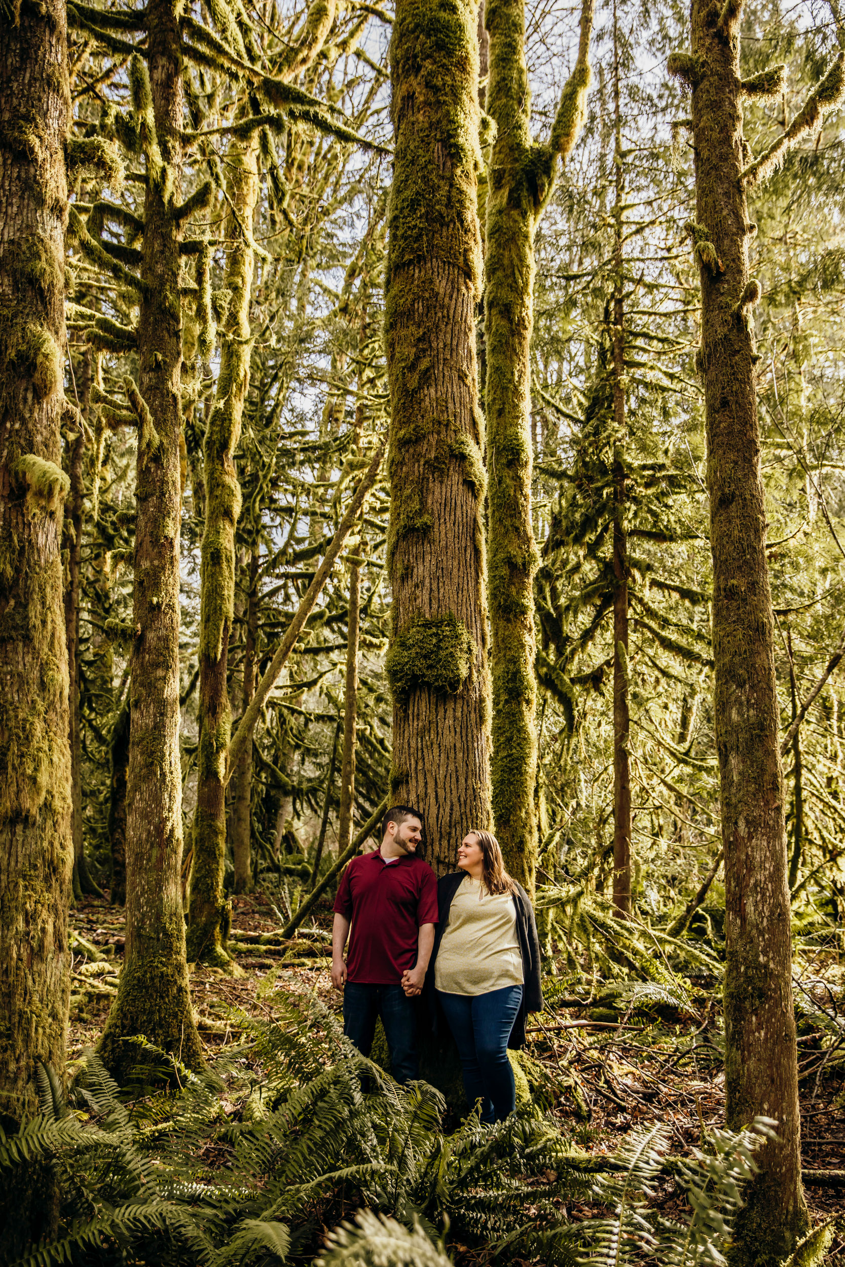 Snoqualmie Falls engagement session by James Thomas Long Photography