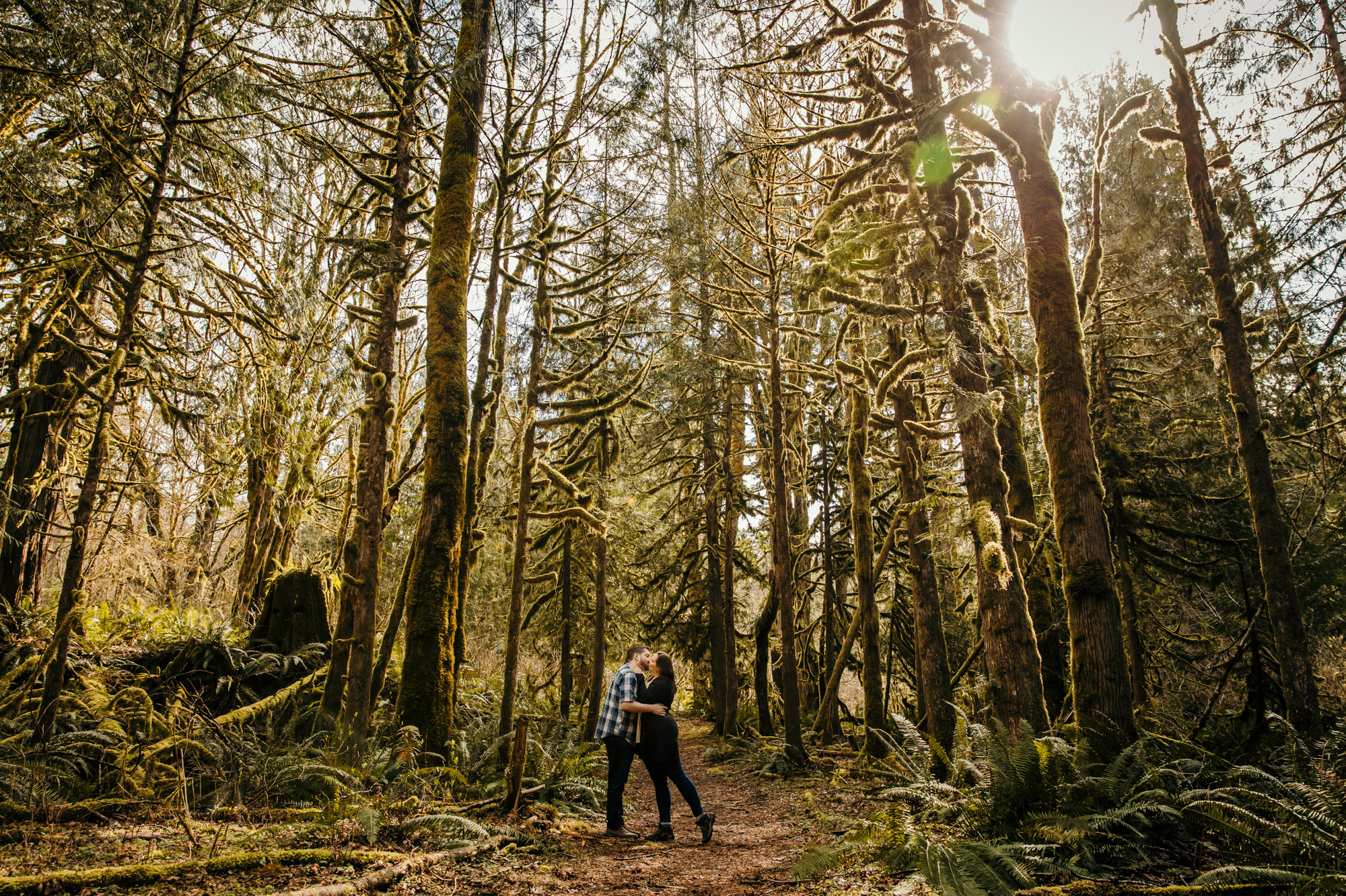 Snoqualmie Falls engagement session by James Thomas Long Photography