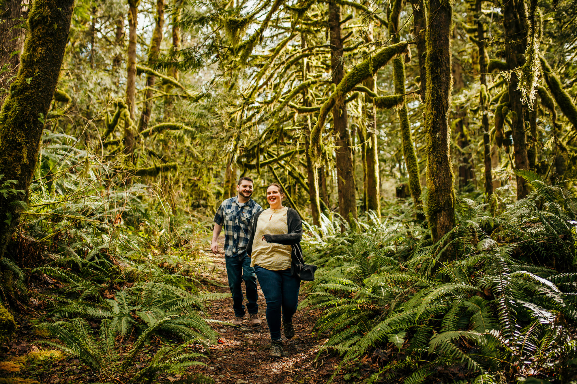 Snoqualmie Falls engagement session by James Thomas Long Photography