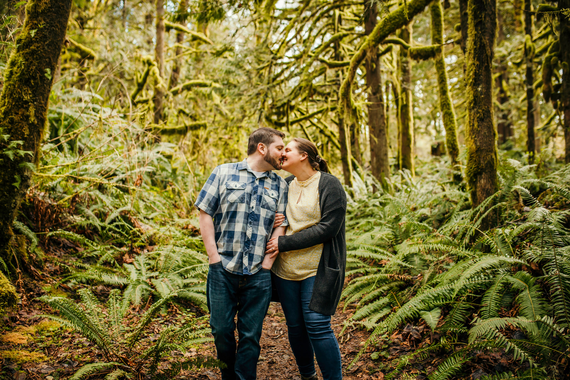 Snoqualmie Falls engagement session by James Thomas Long Photography