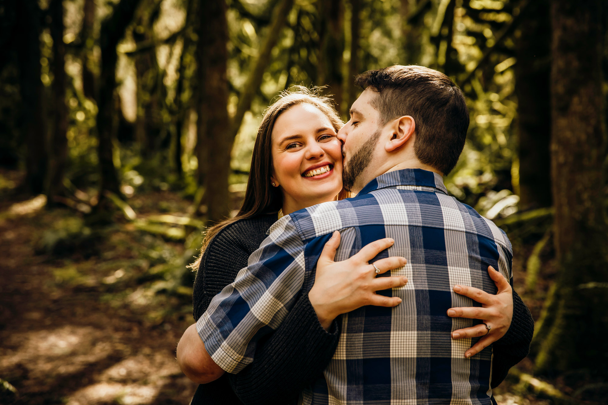 Snoqualmie Falls engagement session by James Thomas Long Photography