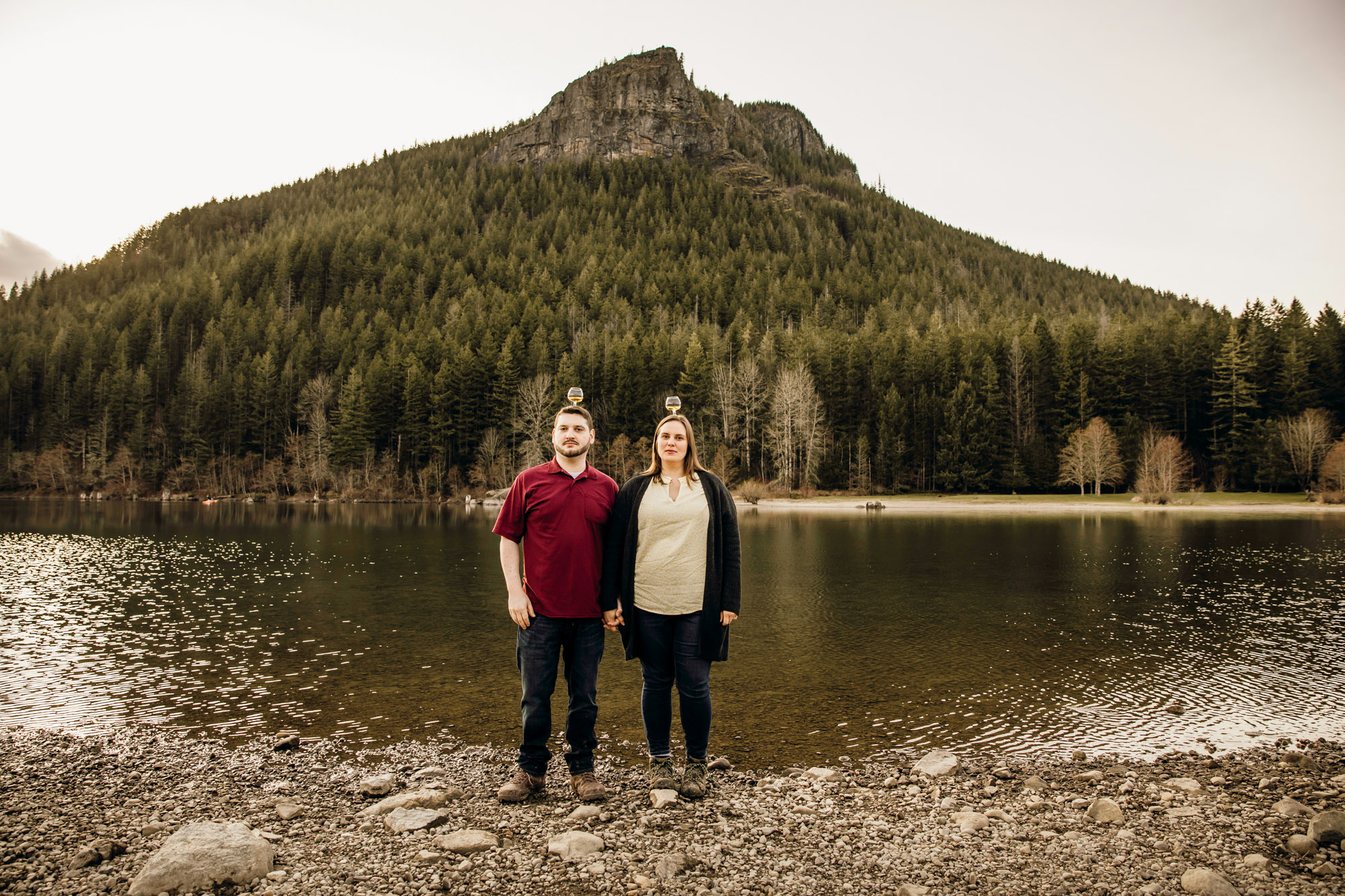 Snoqualmie Falls engagement session by James Thomas Long Photography