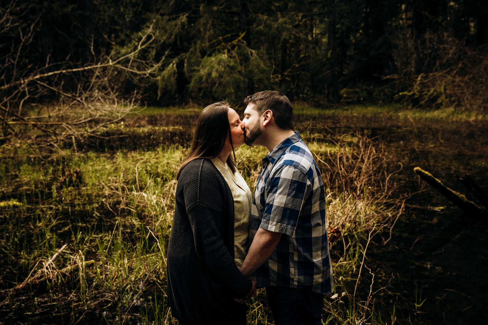 Snoqualmie Falls engagement session by James Thomas Long Photography