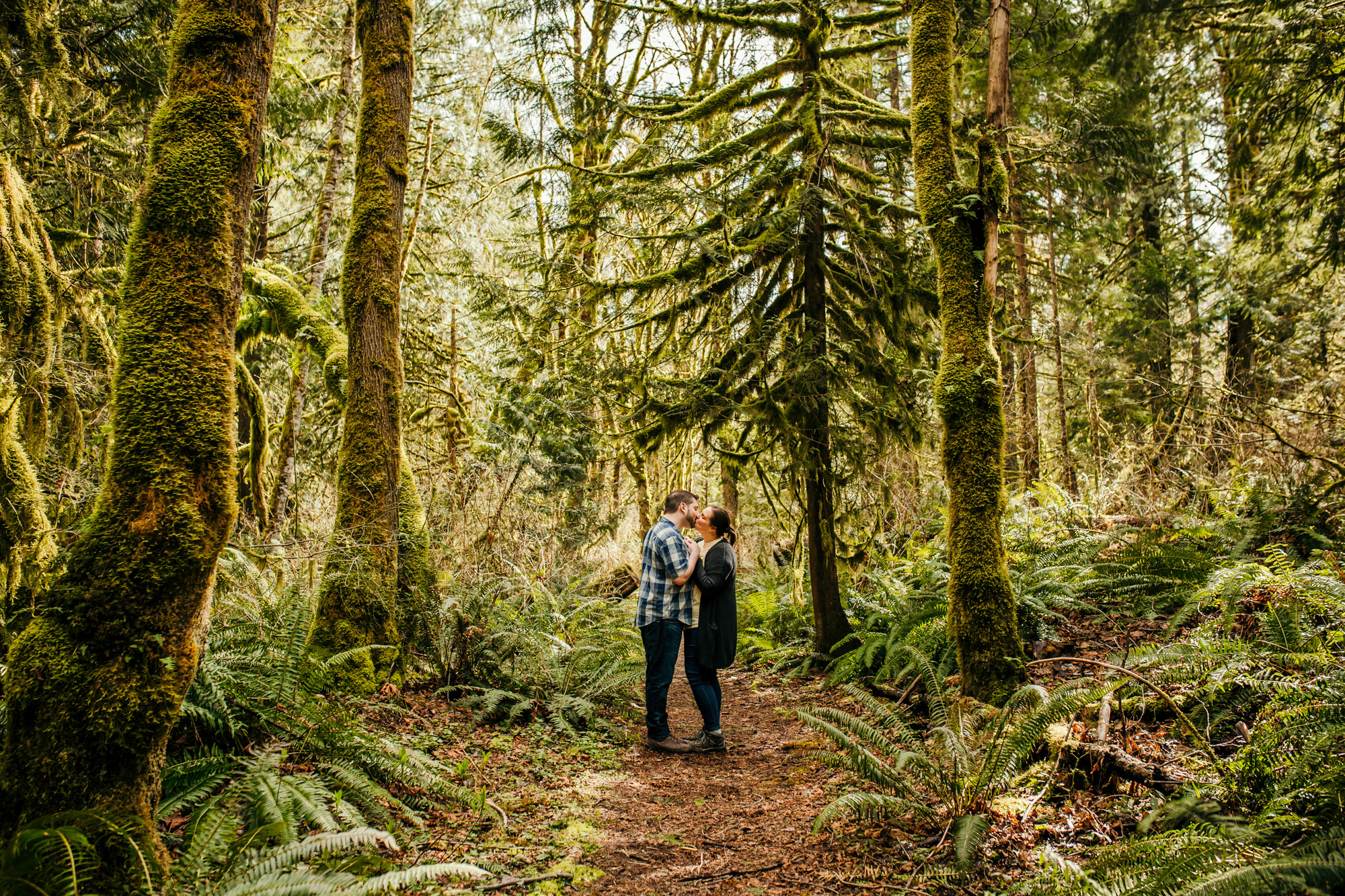 Snoqualmie Falls engagement session by James Thomas Long Photography