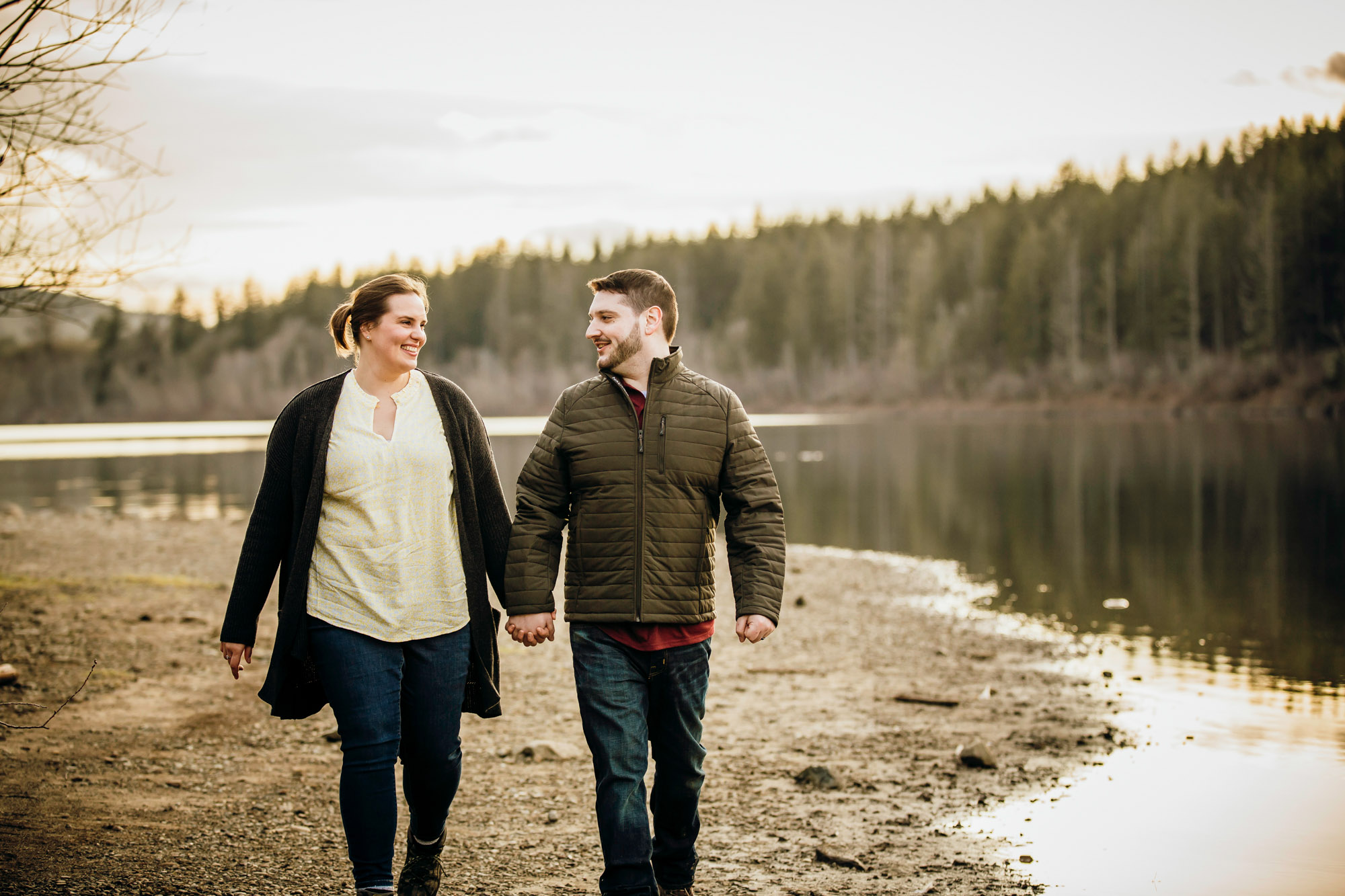 Snoqualmie Falls engagement session by James Thomas Long Photography