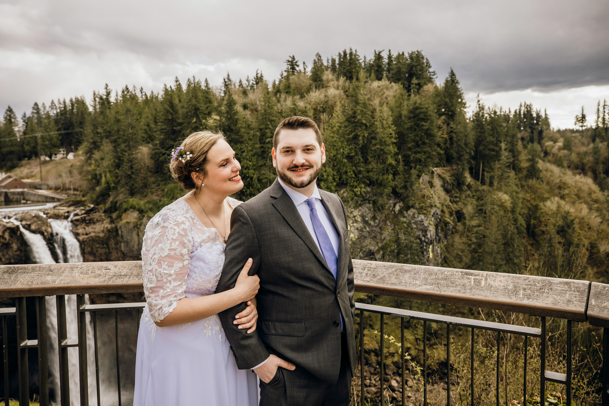 Salish Lodge Snoqualmie Falls wedding by Seattle Wedding Photographer James Thomas Long Photography