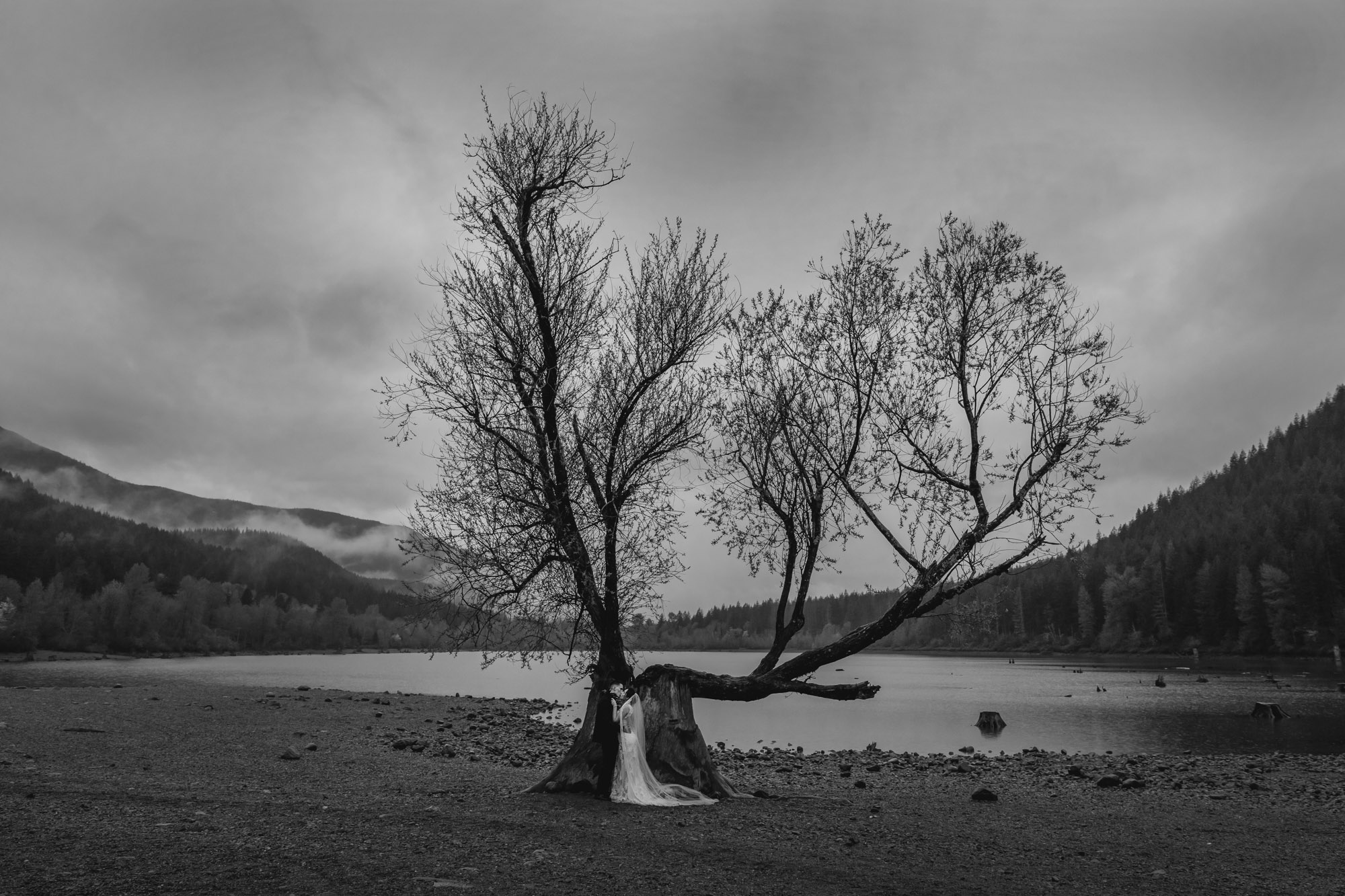 North Bend wedding by Snoqualmie wedding photographer James Thomas Long Photography