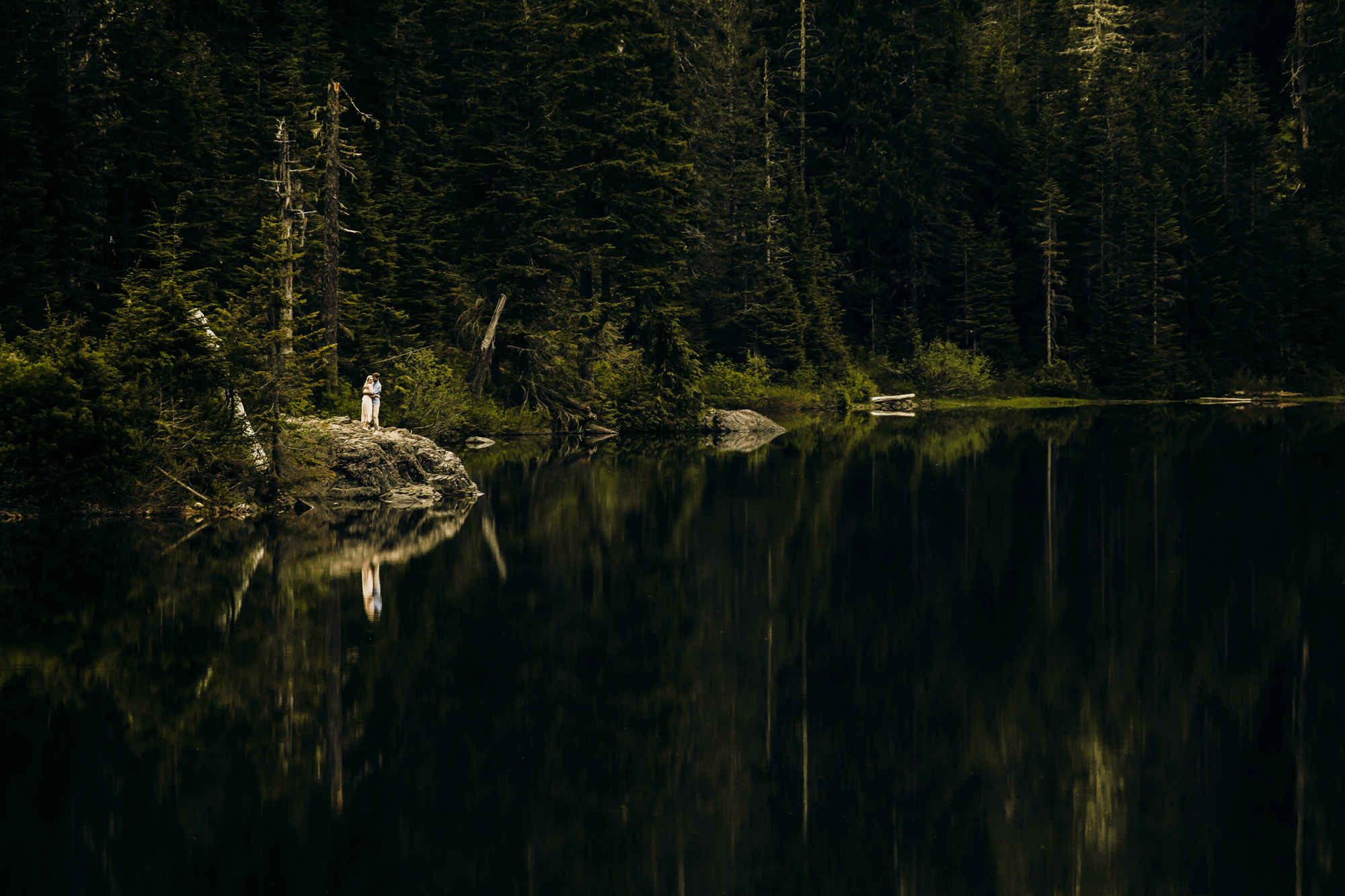 Cascade Mountain adventure engagement session by Seattle wedding photographer James Thomas Long Photography