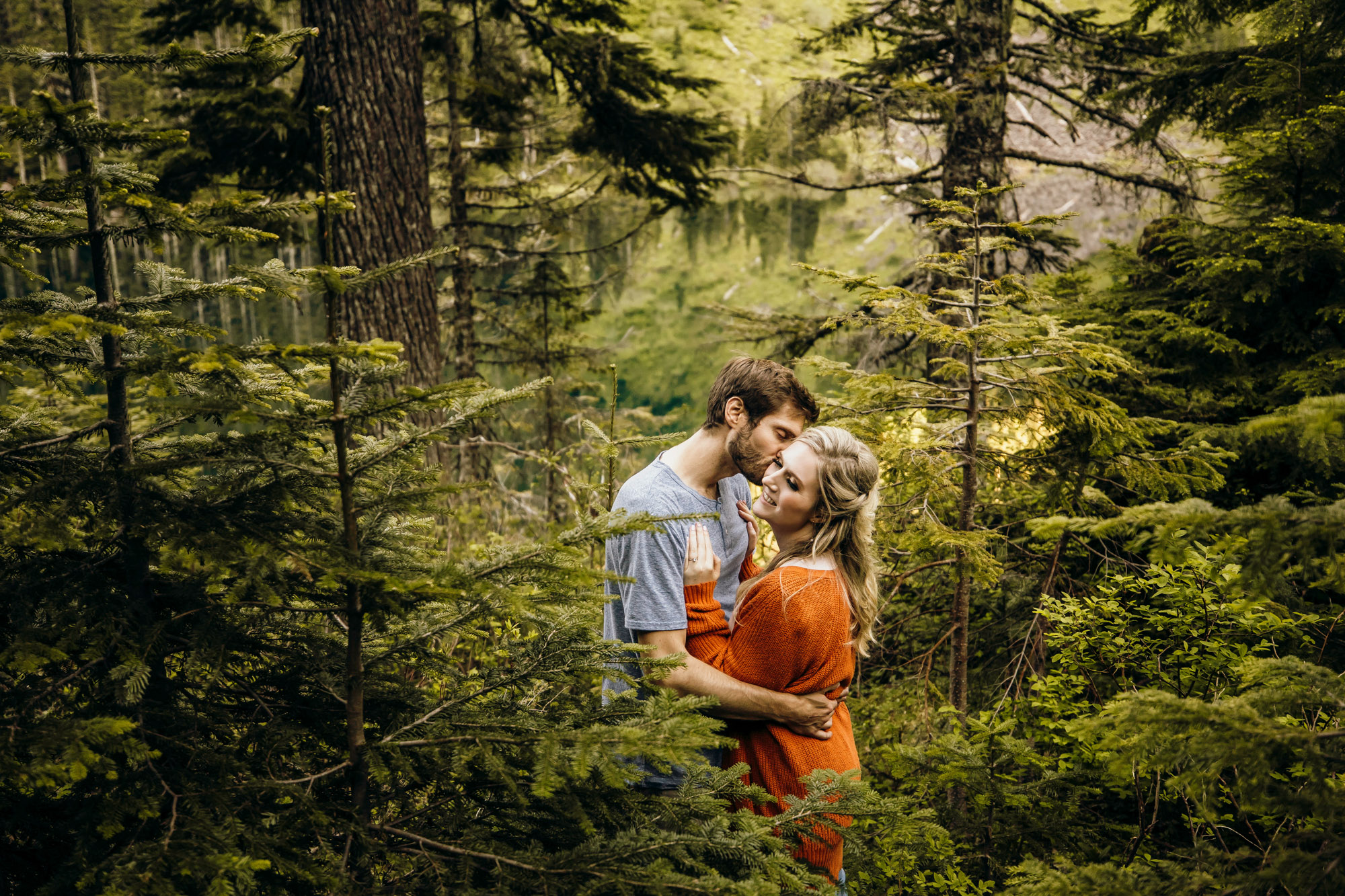 Cascade Mountain adventure engagement session by Seattle wedding photographer James Thomas Long Photography