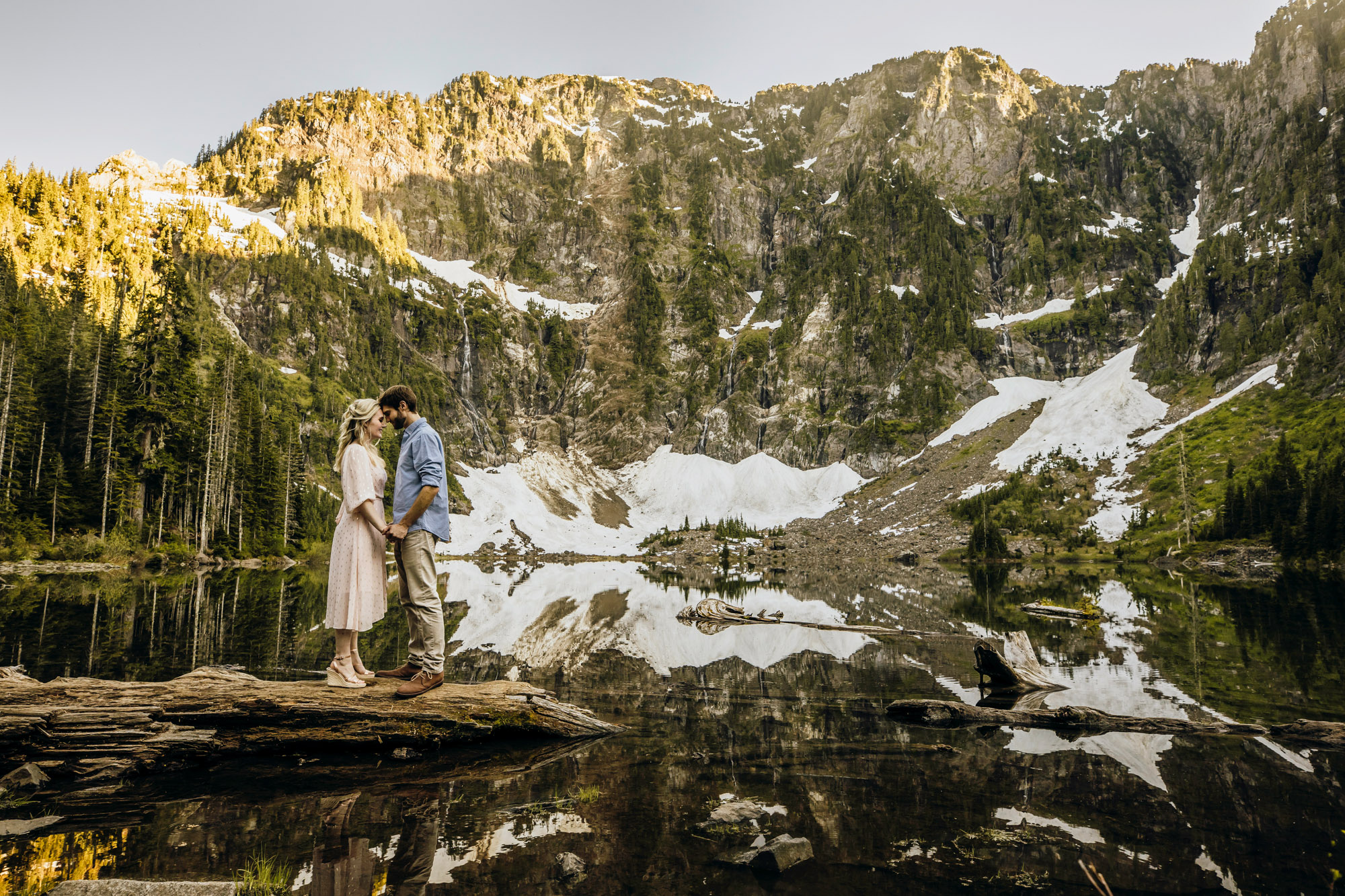 Cascade Mountain adventure engagement session by Seattle wedding photographer James Thomas Long Photography