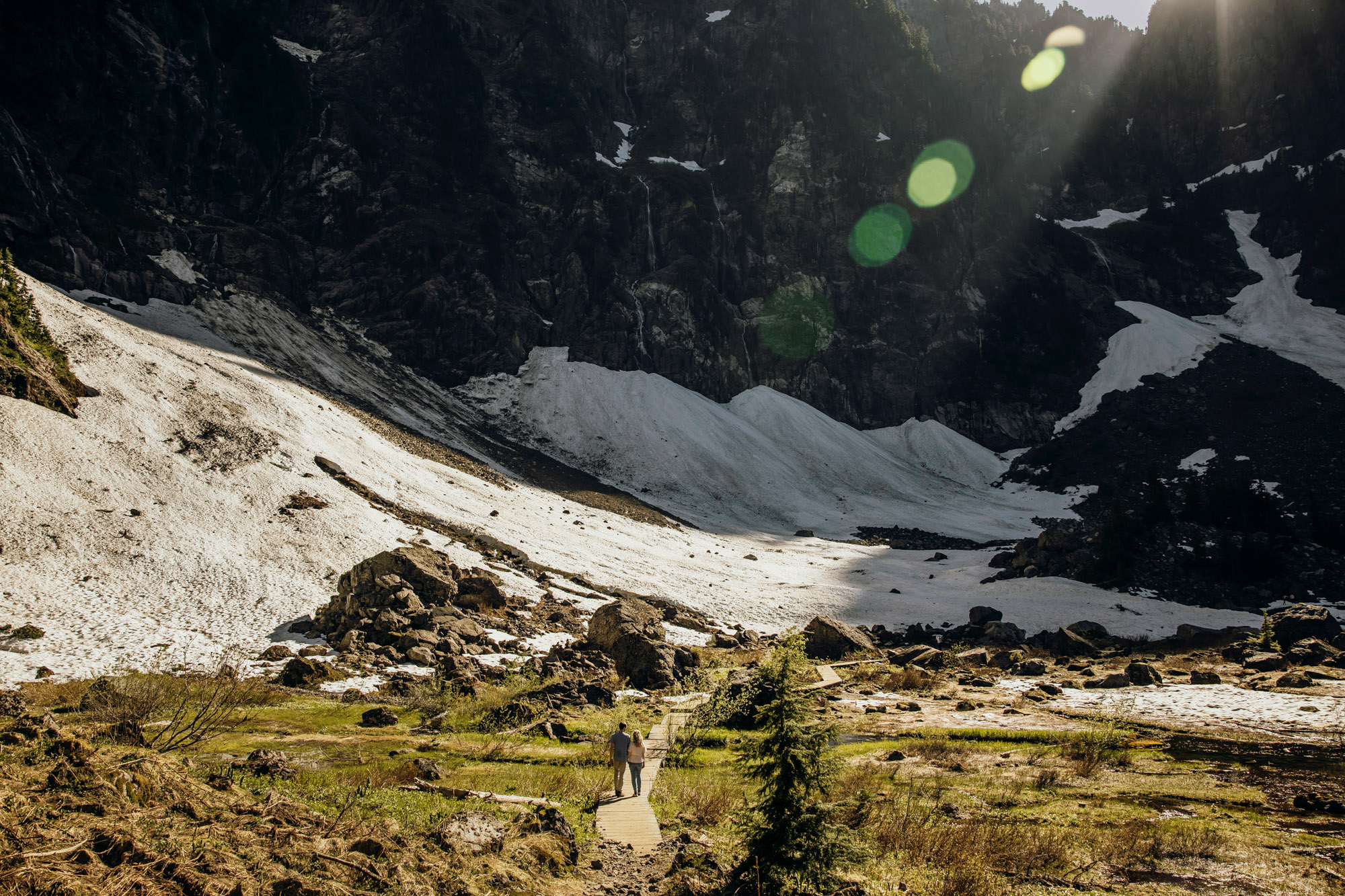 Cascade Mountain adventure engagement session by Seattle wedding photographer James Thomas Long Photography