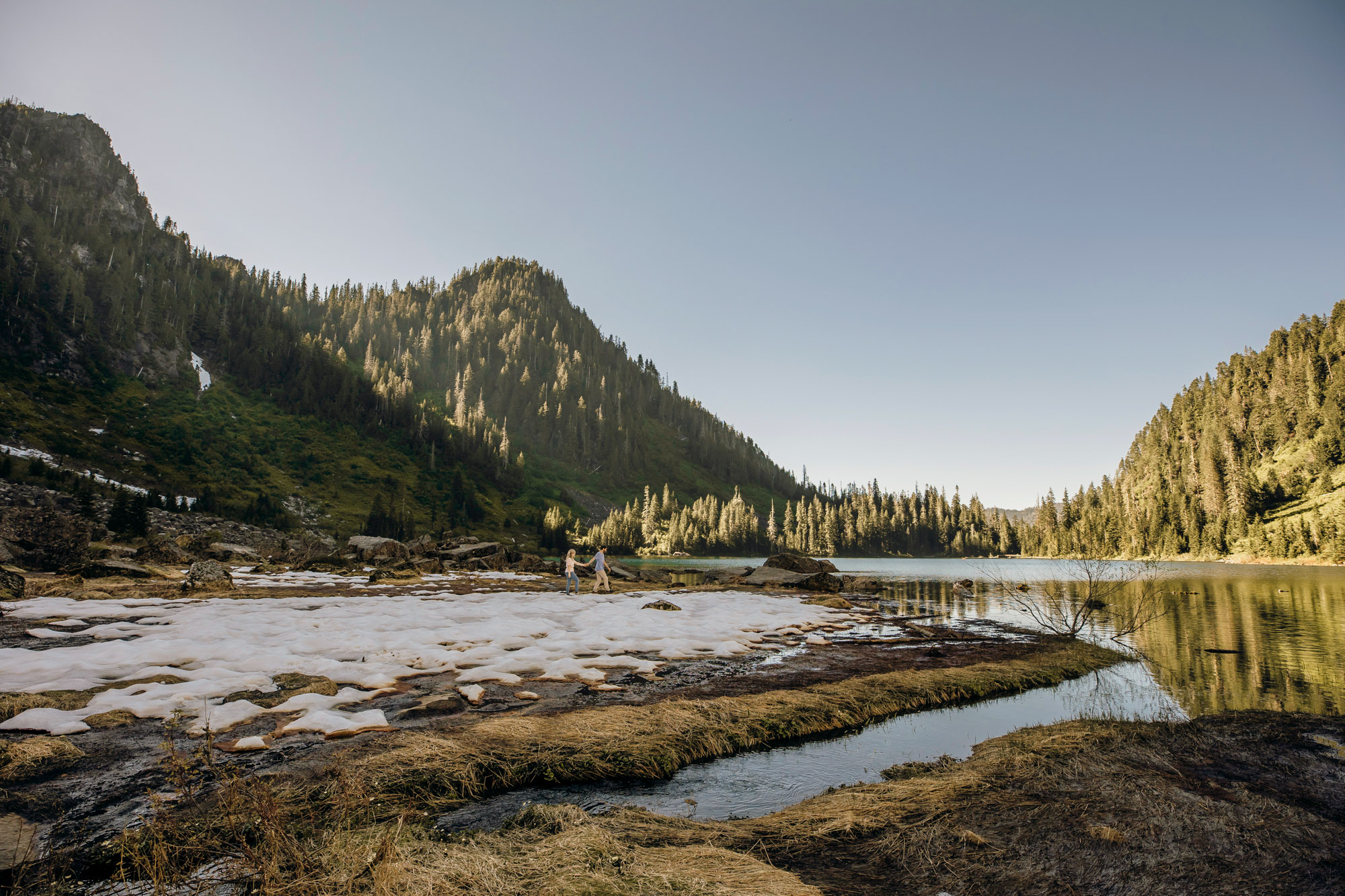 Cascade Mountain adventure engagement session by Seattle wedding photographer James Thomas Long Photography