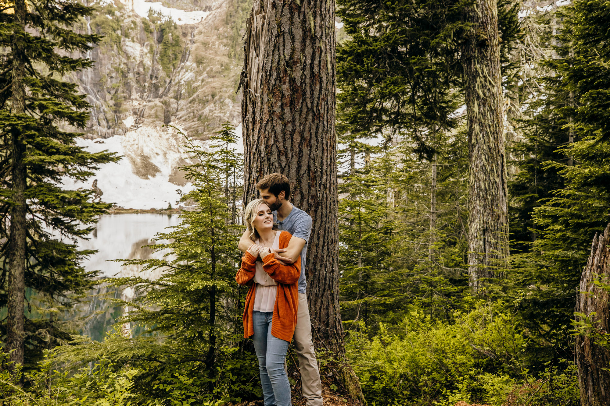 Cascade Mountain adventure engagement session by Seattle wedding photographer James Thomas Long Photography