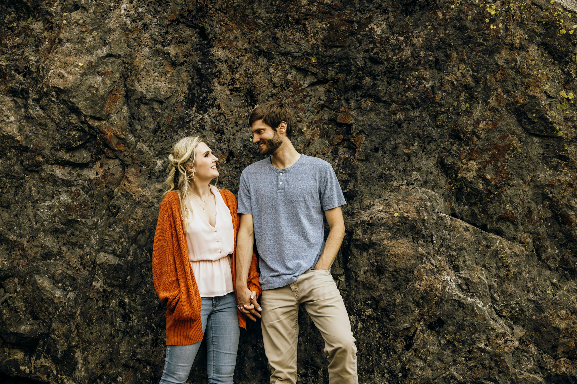 Cascade Mountain adventure engagement session by Seattle wedding photographer James Thomas Long Photography