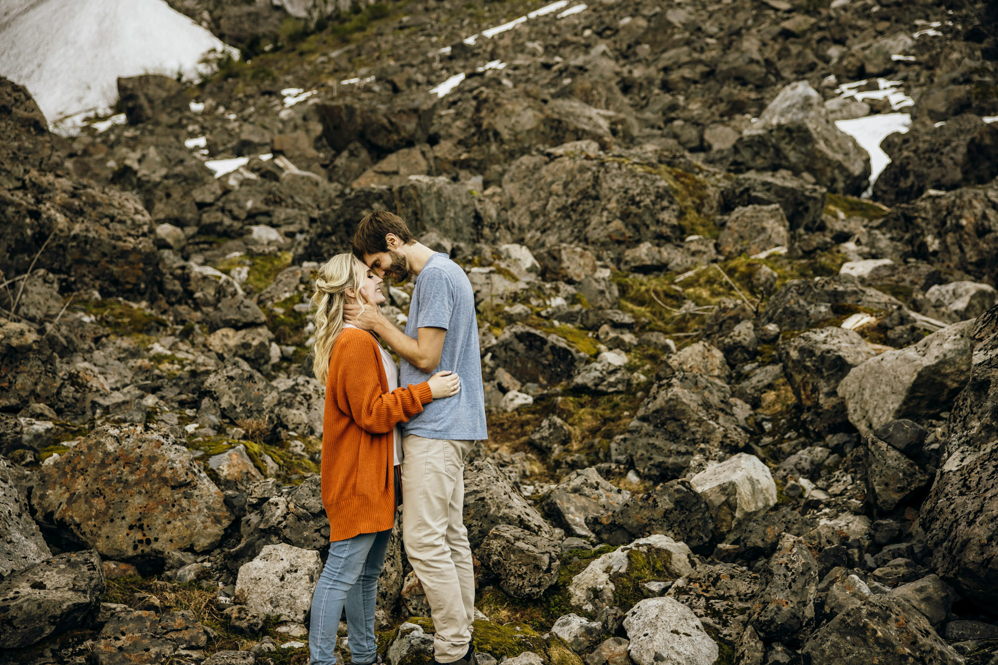 Cascade Mountain adventure engagement session by Seattle wedding photographer James Thomas Long Photography