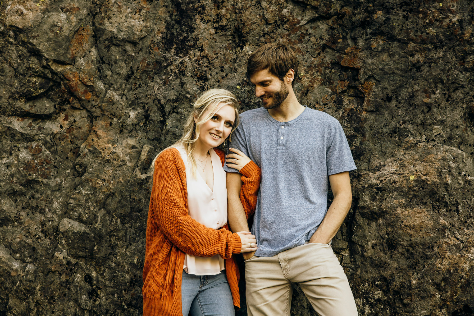 Cascade Mountain adventure engagement session by Seattle wedding photographer James Thomas Long Photography