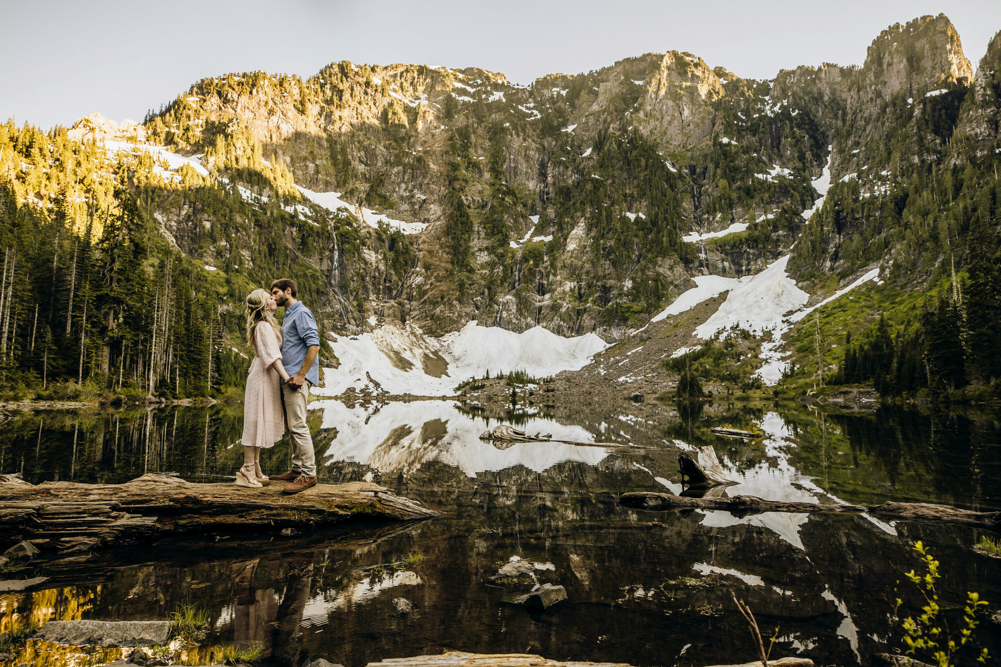 Cascade Mountain adventure engagement session by Seattle wedding photographer James Thomas Long Photography