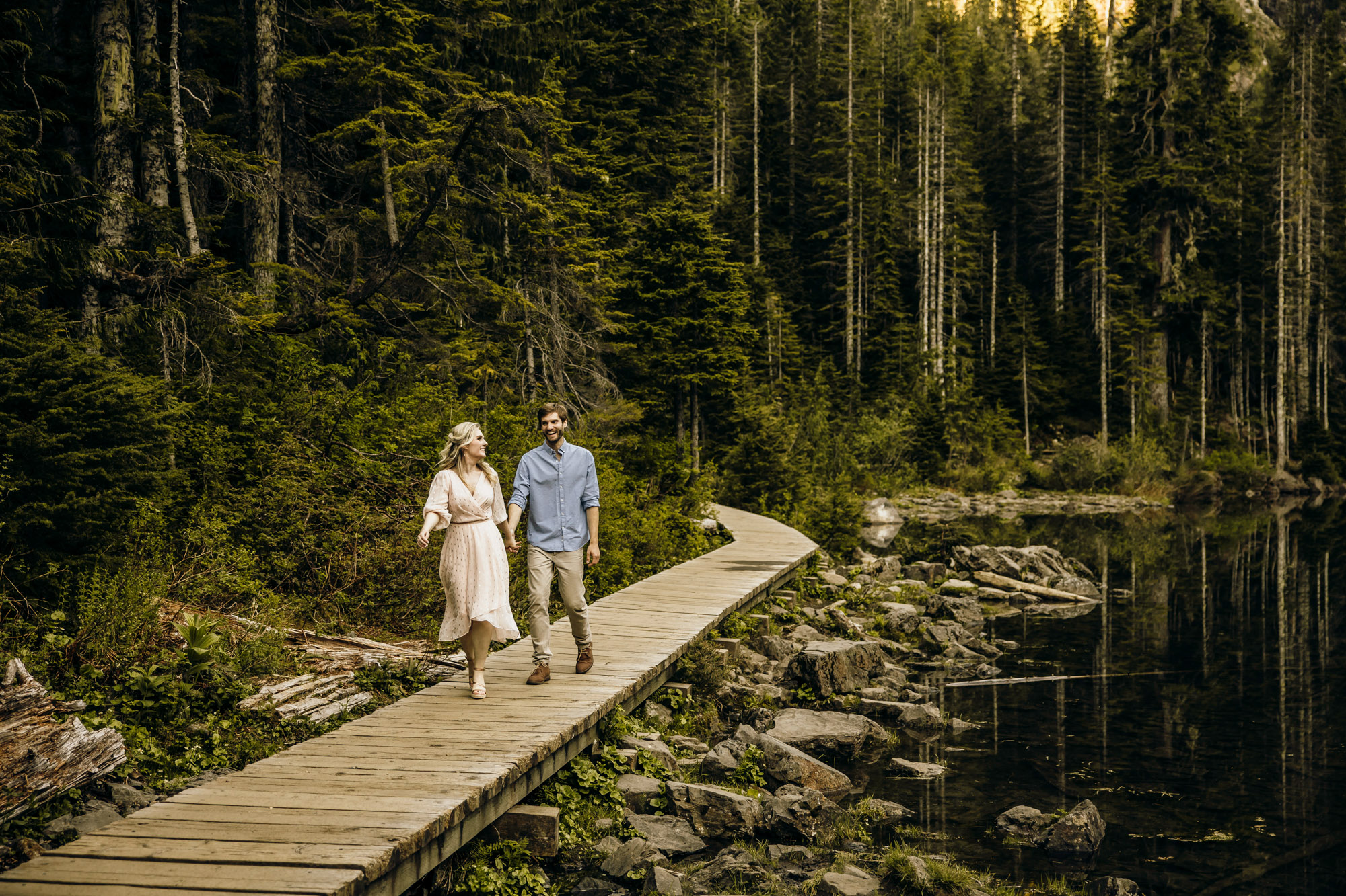 Cascade Mountain adventure engagement session by Seattle wedding photographer James Thomas Long Photography