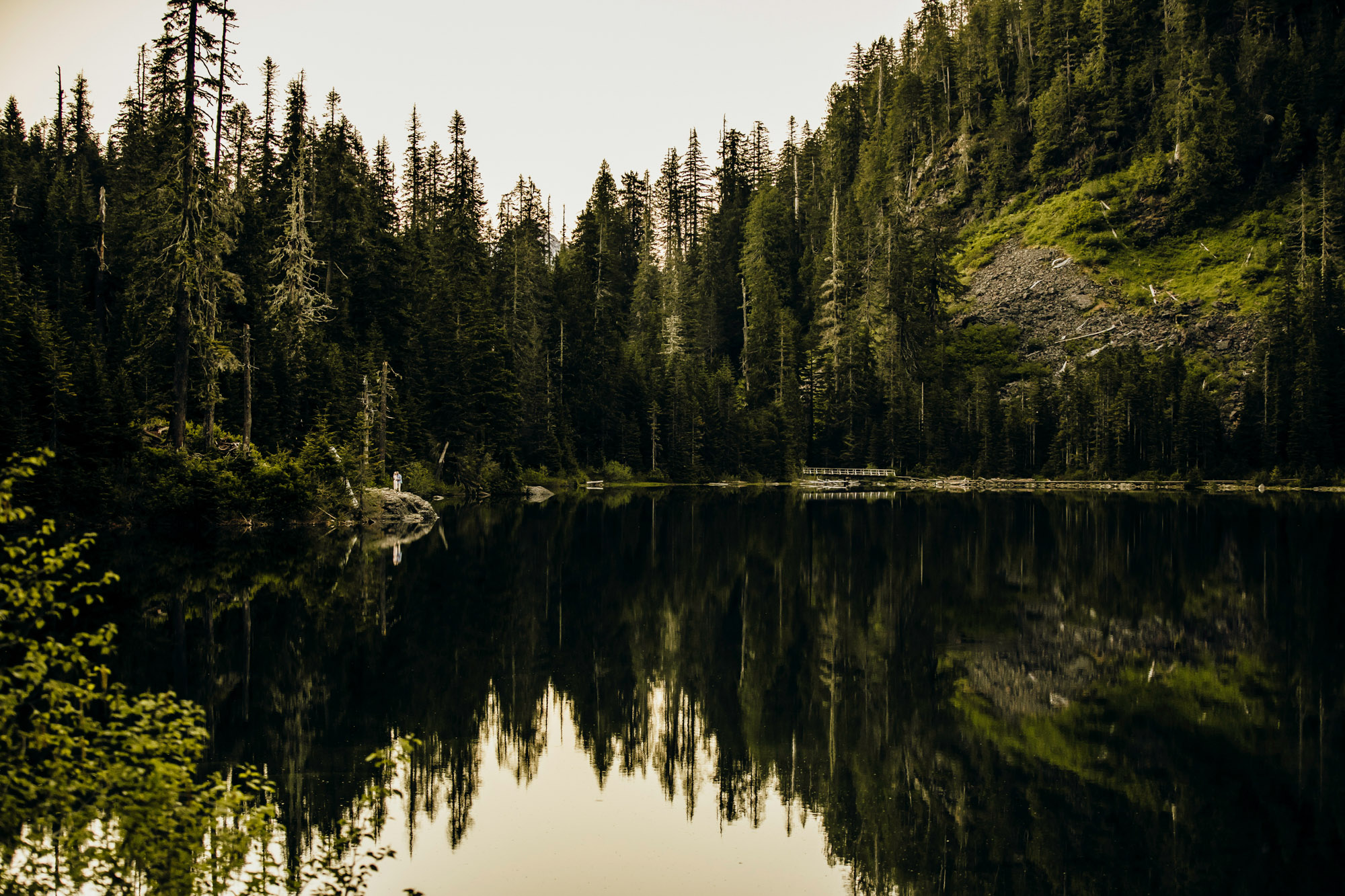 Cascade Mountain adventure engagement session by Seattle wedding photographer James Thomas Long Photography