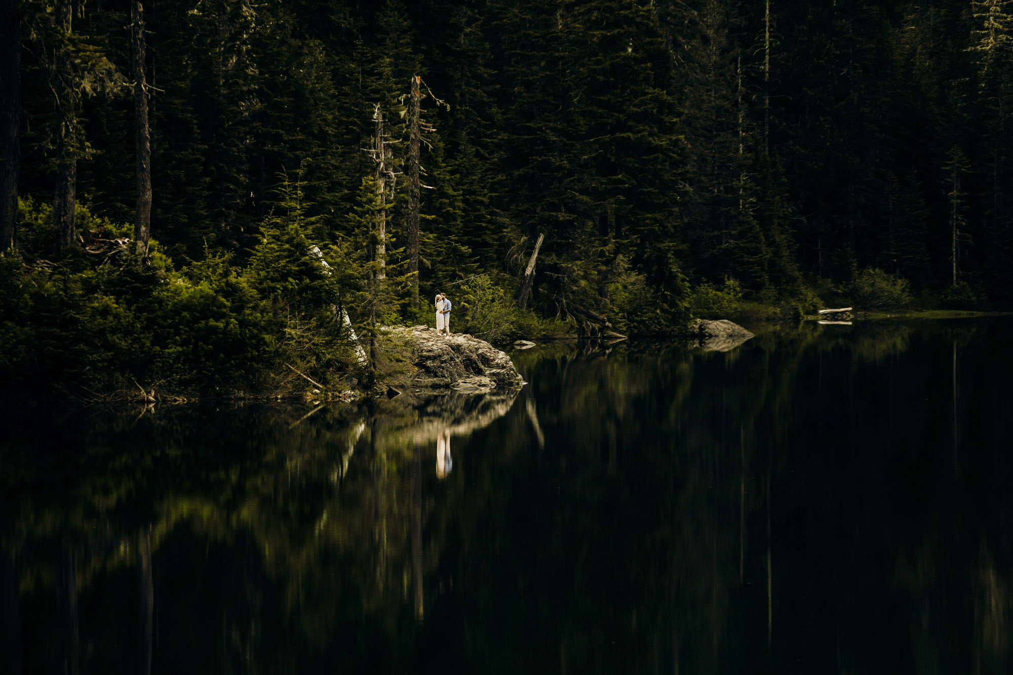 Cascade Mountain adventure engagement session by Seattle wedding photographer James Thomas Long Photography