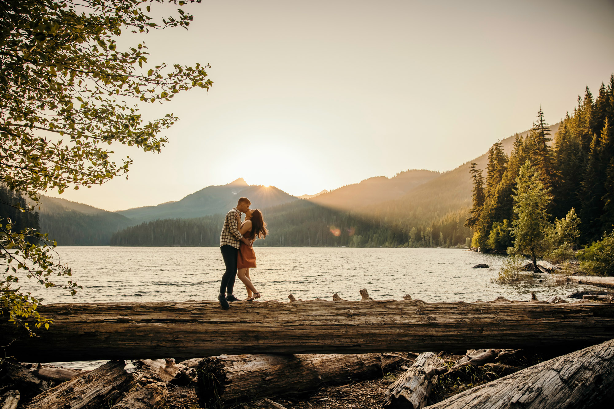 Snoqualmie Pass adventure engagement session by Snoqualmie wedding photographer James Thomas Long Photography