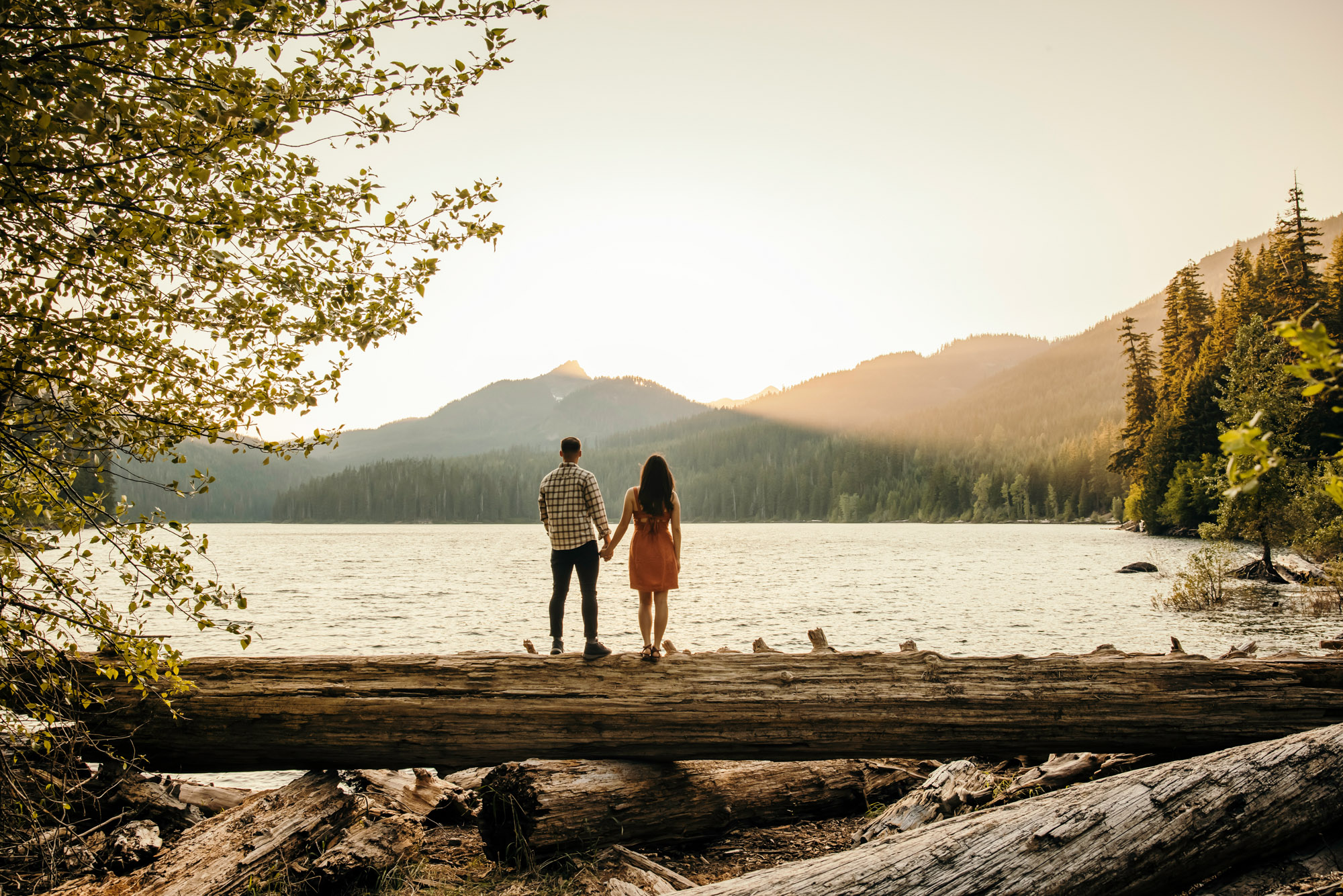 Snoqualmie Pass adventure engagement session by Snoqualmie wedding photographer James Thomas Long Photography