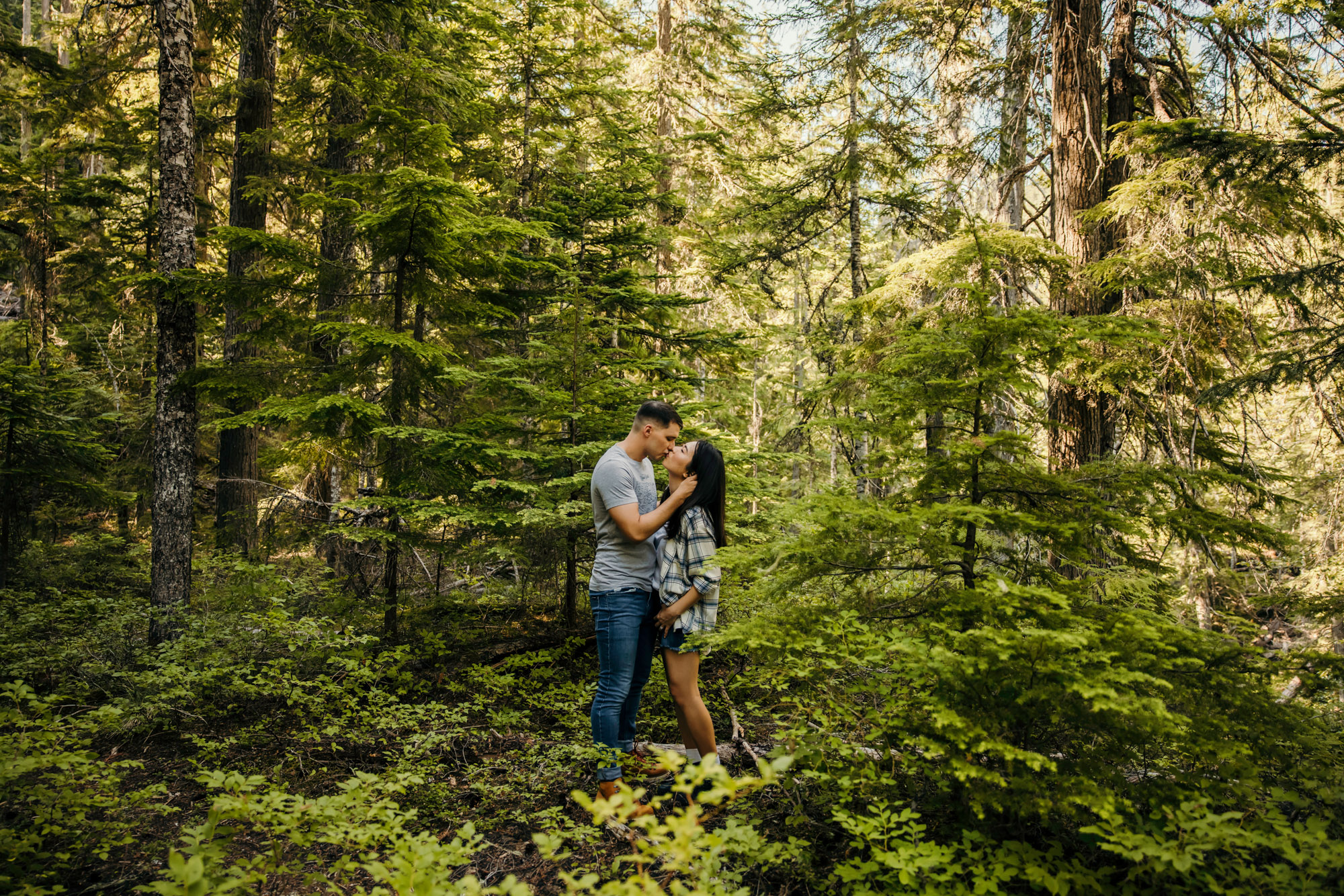 Snoqualmie Pass adventure engagement session by Snoqualmie wedding photographer James Thomas Long Photography