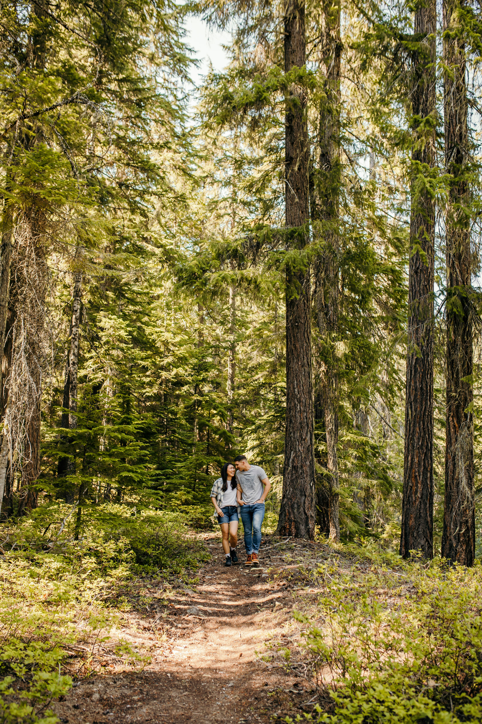 Snoqualmie Pass adventure engagement session by Snoqualmie wedding photographer James Thomas Long Photography