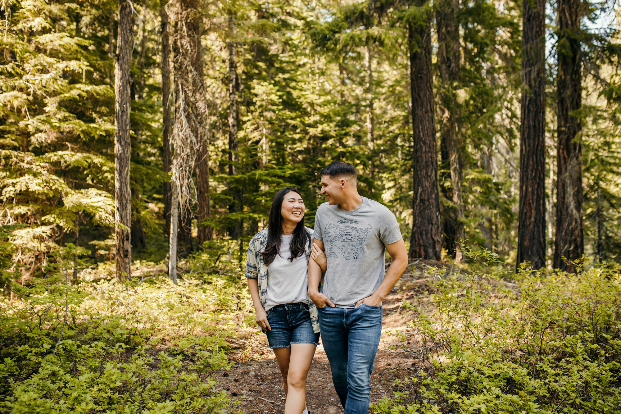 Snoqualmie Pass adventure engagement session by Snoqualmie wedding photographer James Thomas Long Photography