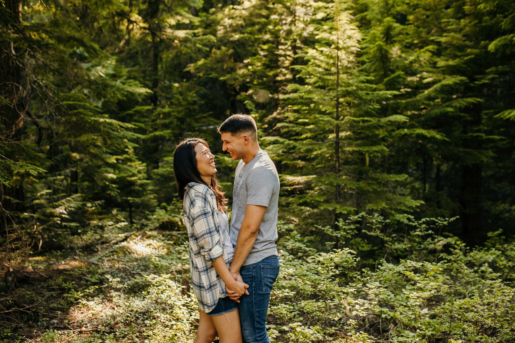 Snoqualmie Pass adventure engagement session by Snoqualmie wedding photographer James Thomas Long Photography