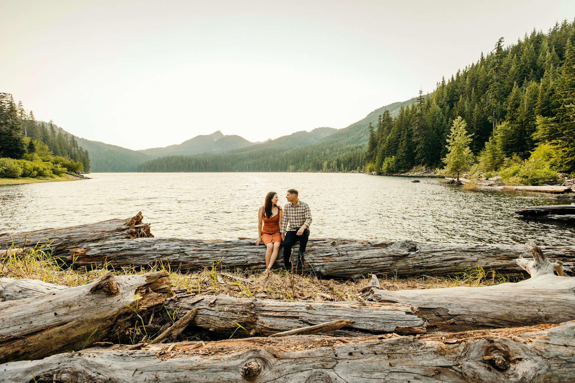 Snoqualmie Pass adventure engagement session by Snoqualmie wedding photographer James Thomas Long Photography