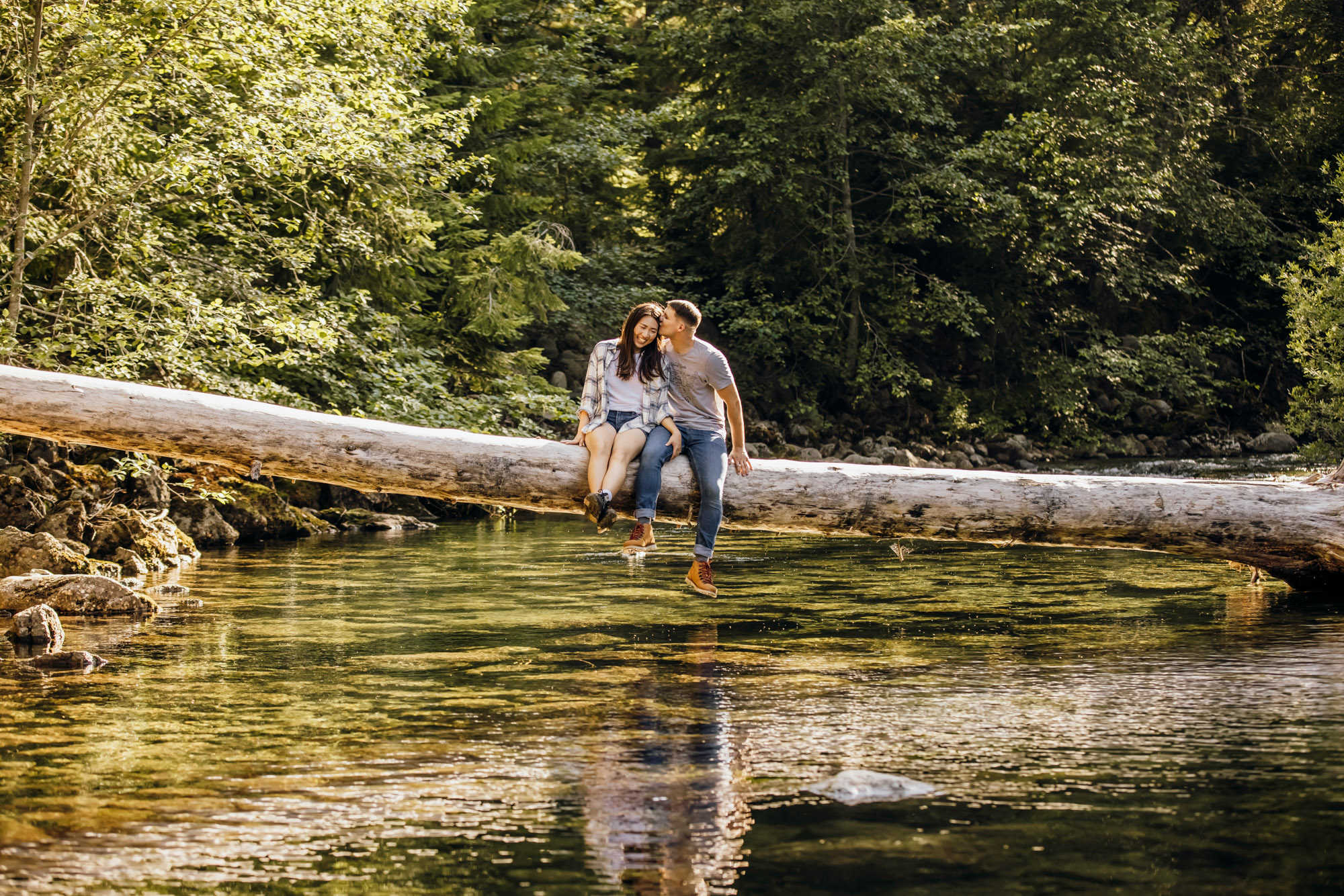 Snoqualmie Pass adventure engagement session by Snoqualmie wedding photographer James Thomas Long Photography