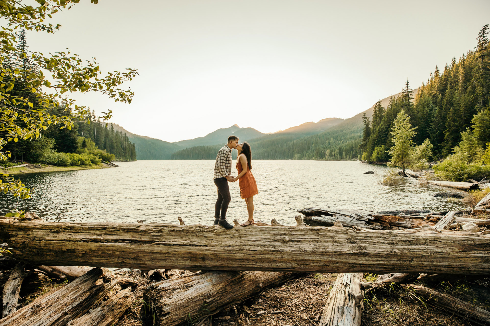 Snoqualmie Pass adventure engagement session by Snoqualmie wedding photographer James Thomas Long Photography