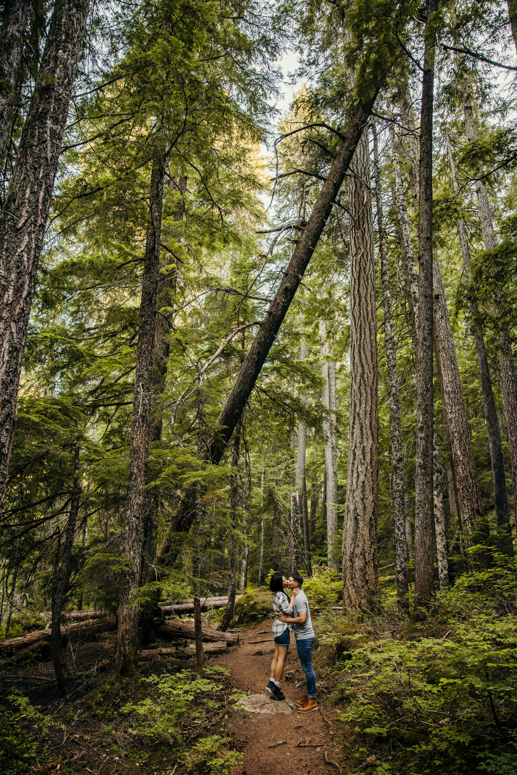 Snoqualmie Pass adventure engagement session by Snoqualmie wedding photographer James Thomas Long Photography