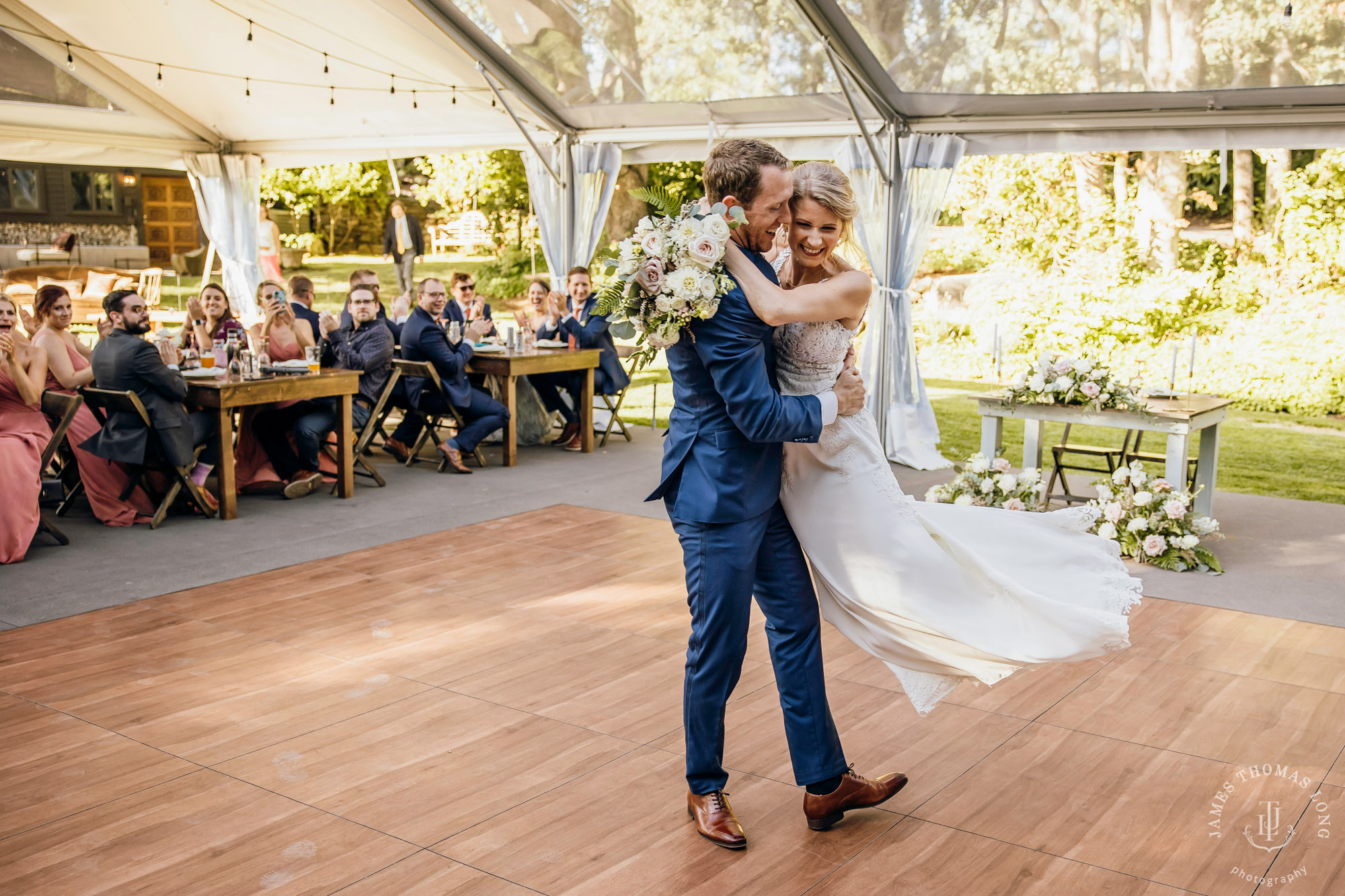 Griffin House, Hood River OR wedding by Snoqualmie wedding photographer James Thomas Long Photography