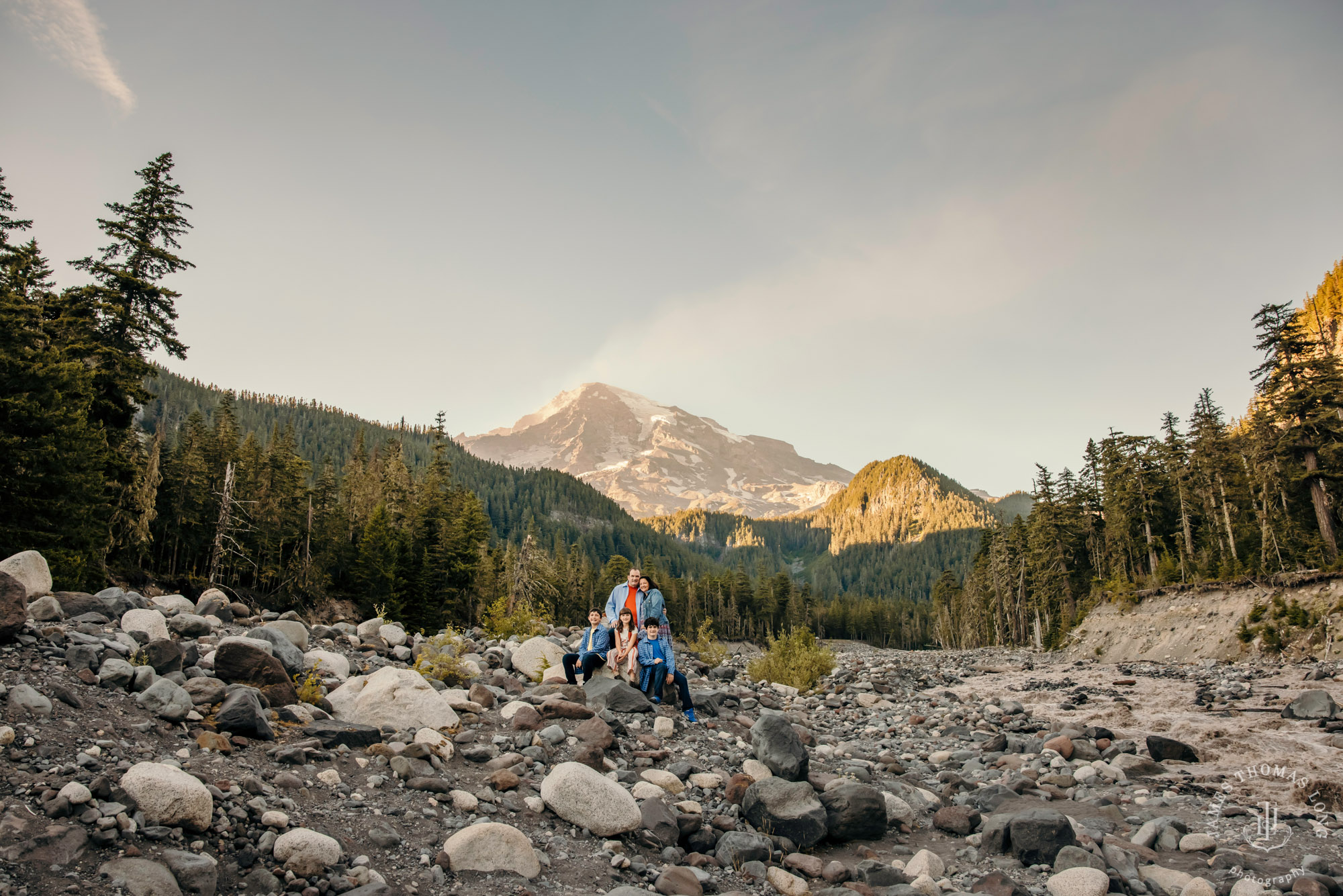 Seattle Cascade Mountain Mount Rainier family session by James Thomas Long Photography