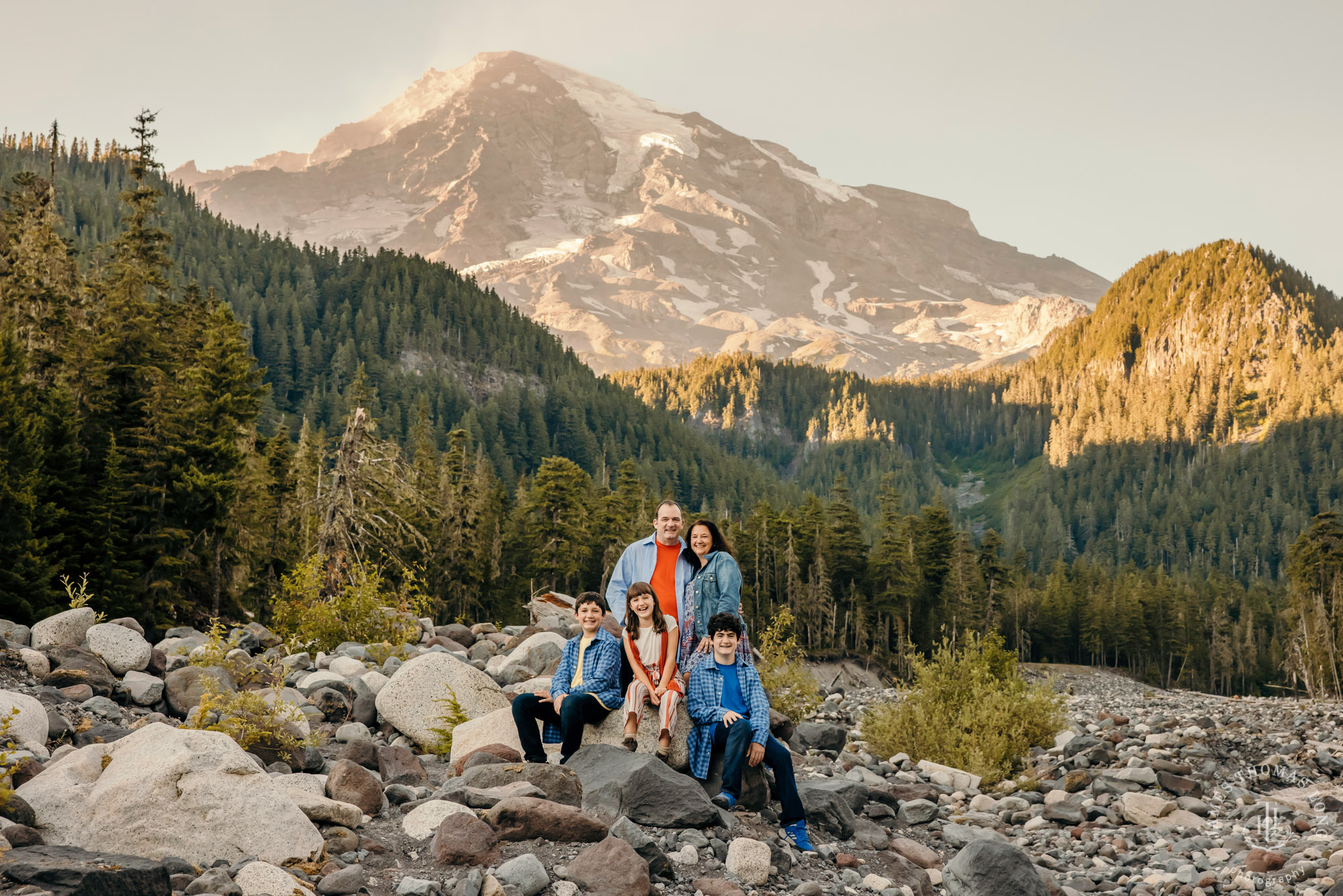 Seattle Cascade Mountain Mount Rainier family session by James Thomas Long Photography