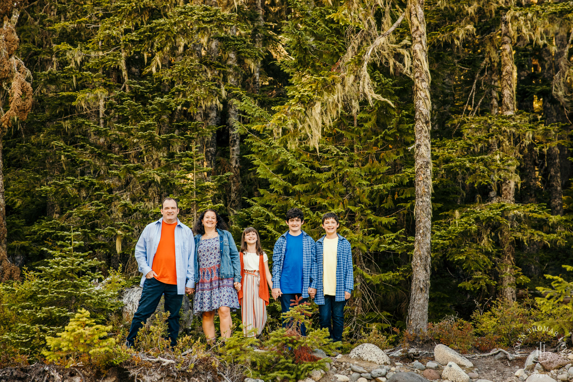 Seattle Cascade Mountain Mount Rainier family session by James Thomas Long Photography