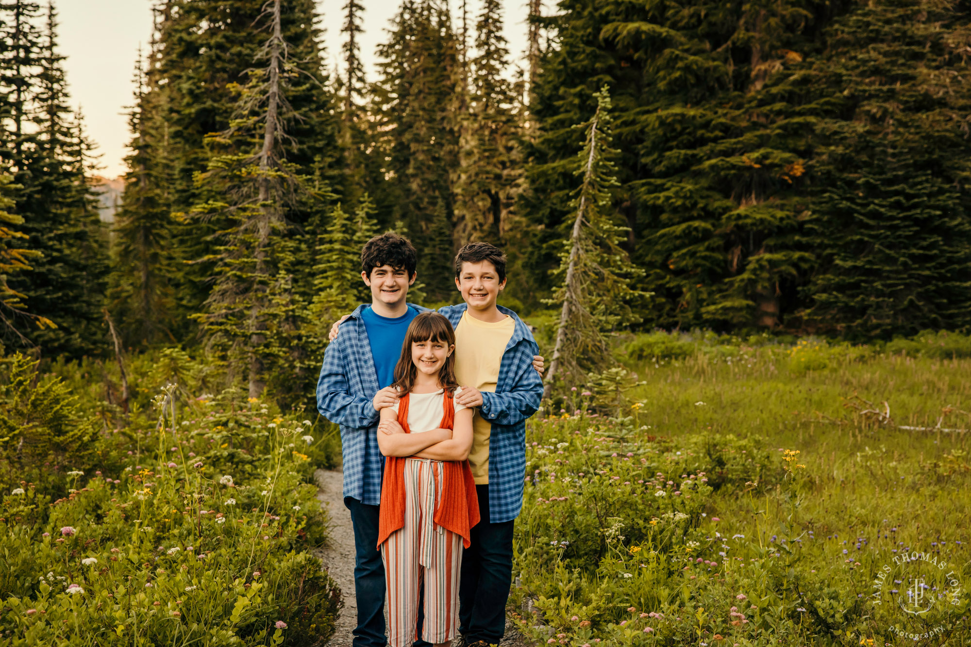 Seattle Cascade Mountain Mount Rainier family session by James Thomas Long Photography