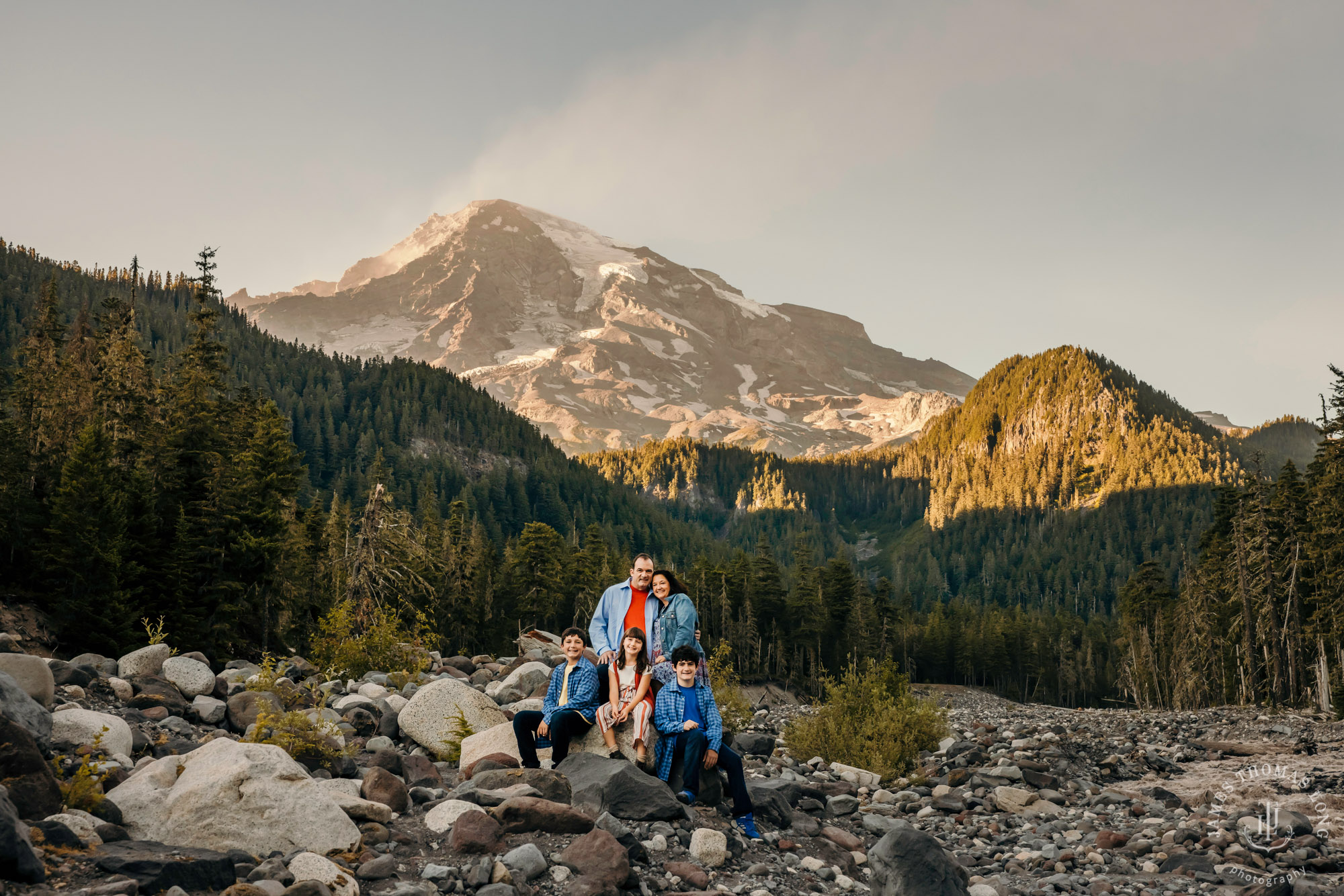 Seattle Cascade Mountain Mount Rainier family session by James Thomas Long Photography