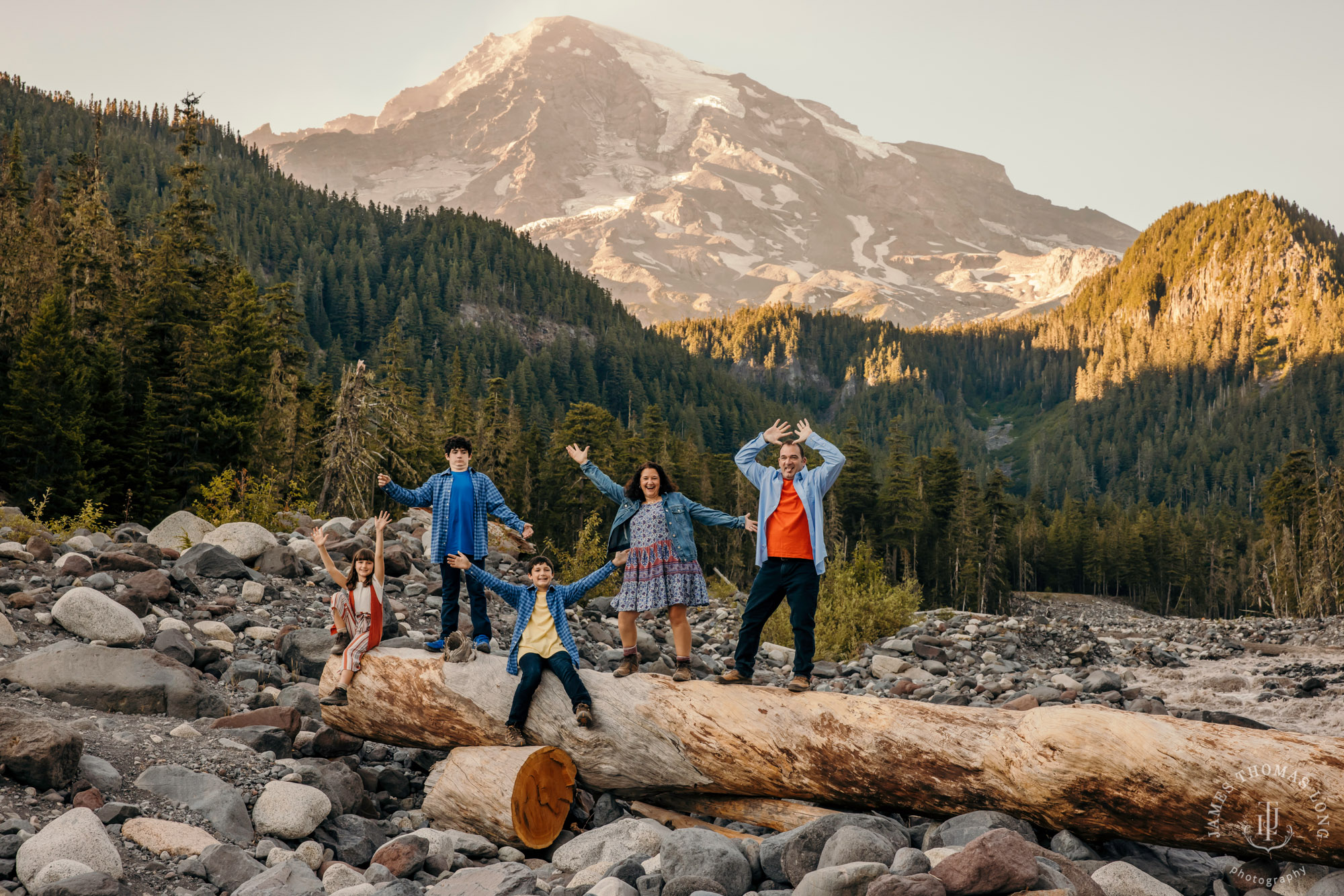 Seattle Cascade Mountain Mount Rainier family session by James Thomas Long Photography