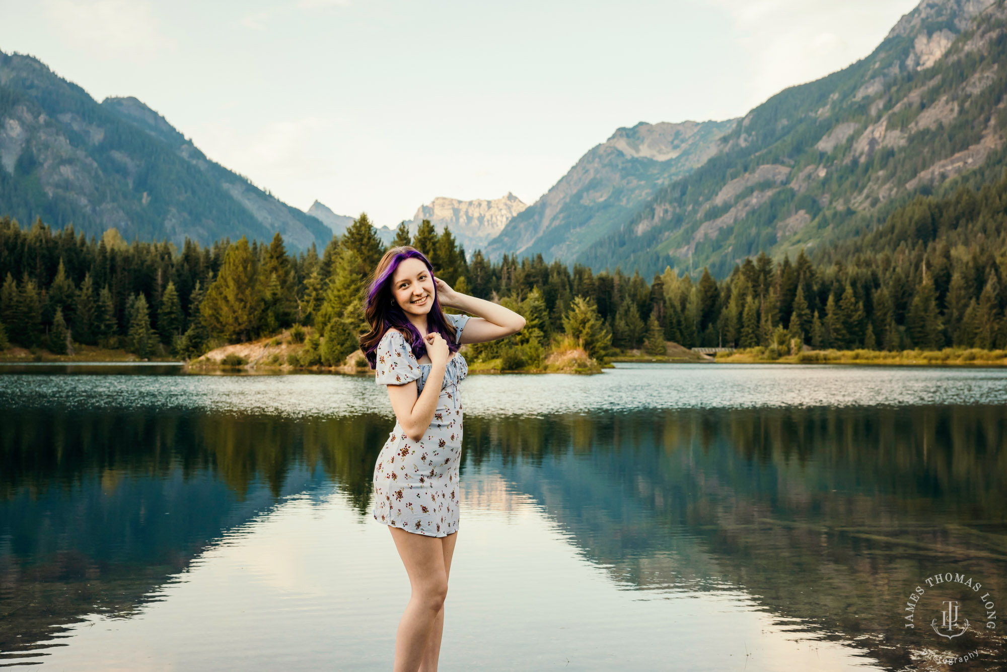 Snoqualmie Pass senior portrait session by James Thomas Long Photography